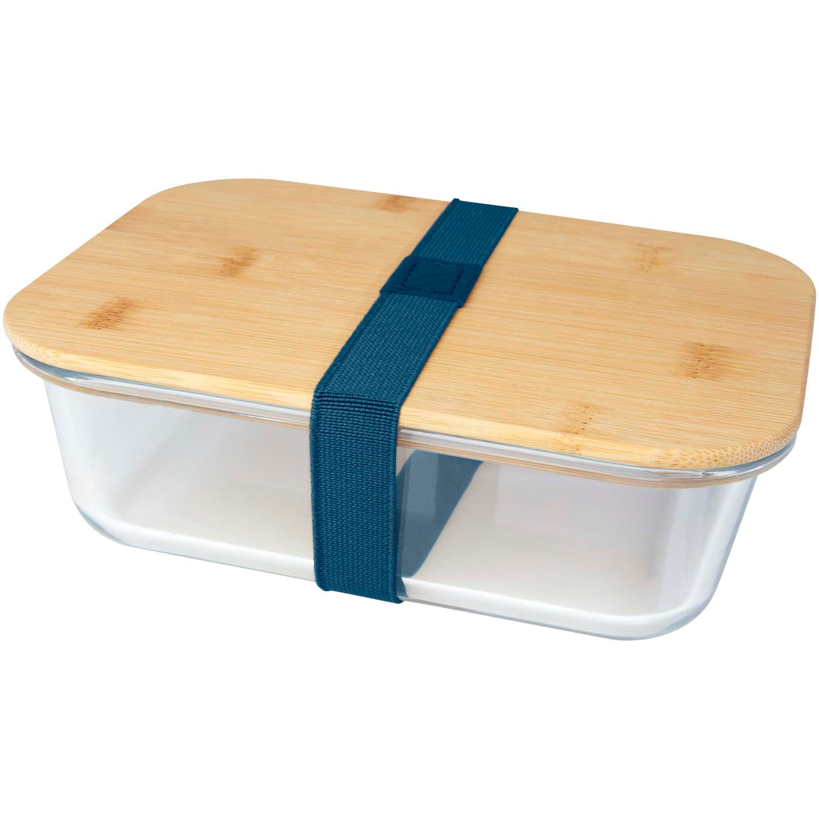 Roby 1000 ml Glas Lunchbox mit Bambusdeckel – Hale Blau