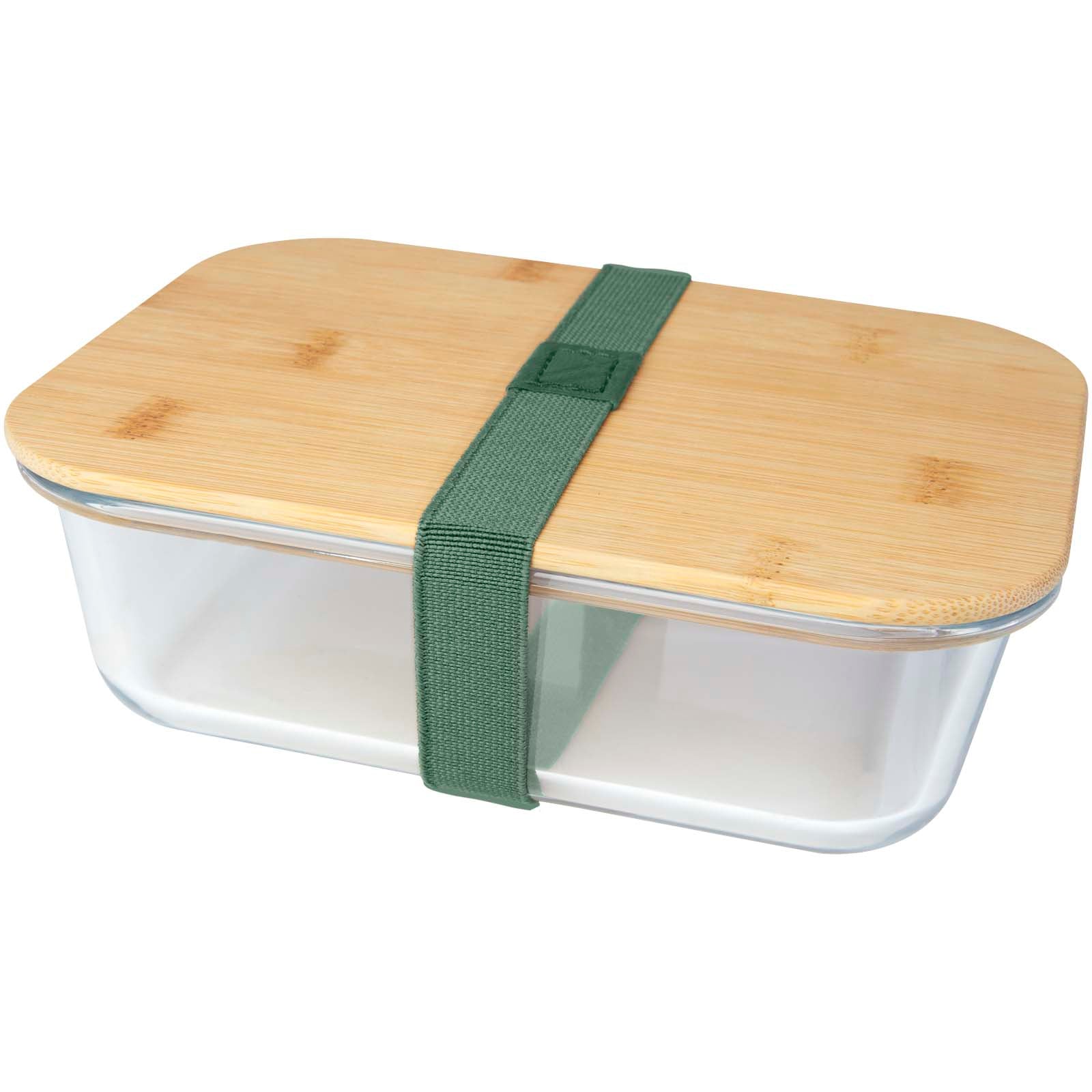 Roby 1000 ml Glas Lunchbox mit Bambusdeckel – Heather Grün