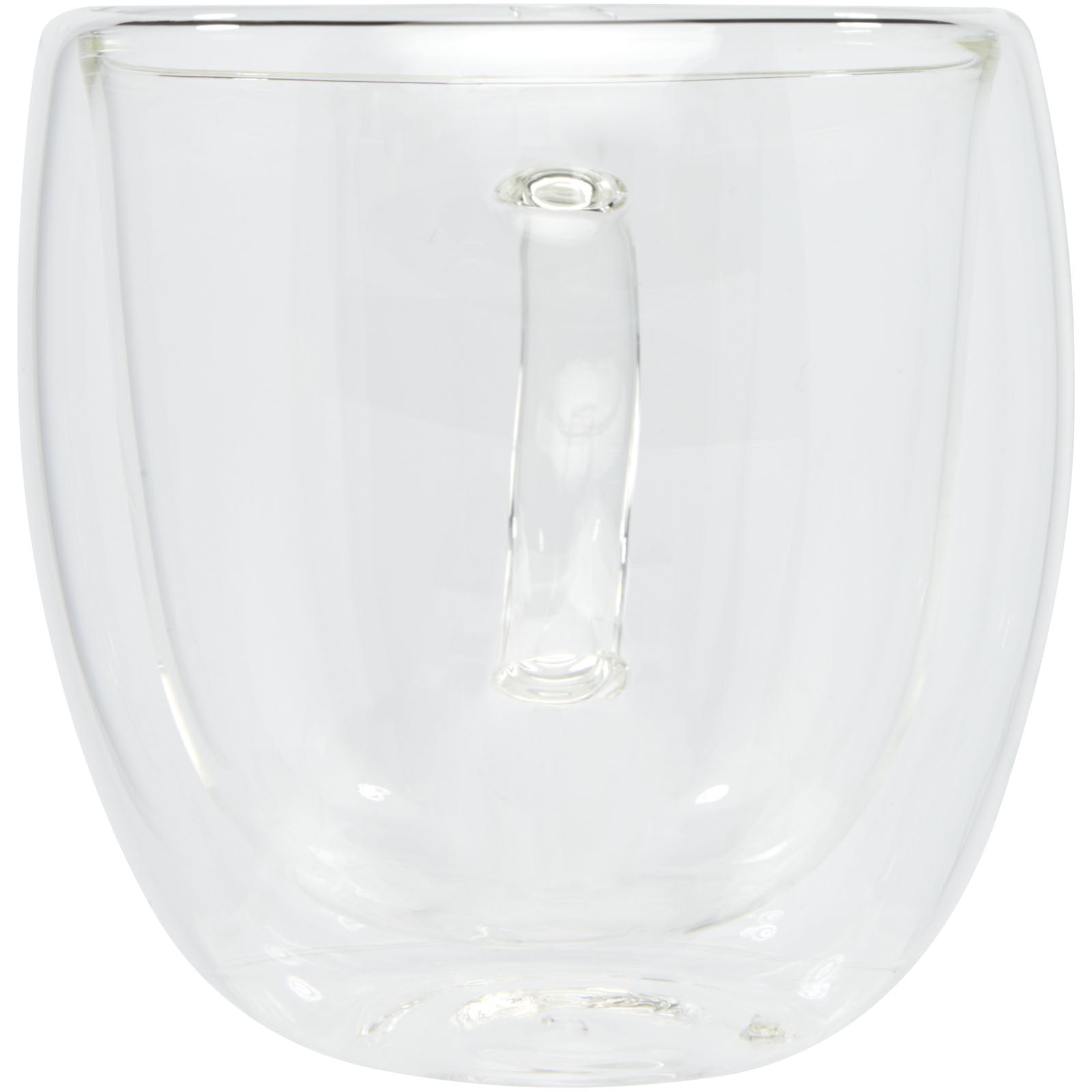 Manti 2-teiliger 250 ml doppelwandiger Glasbecher mit Bambusuntersetzer
