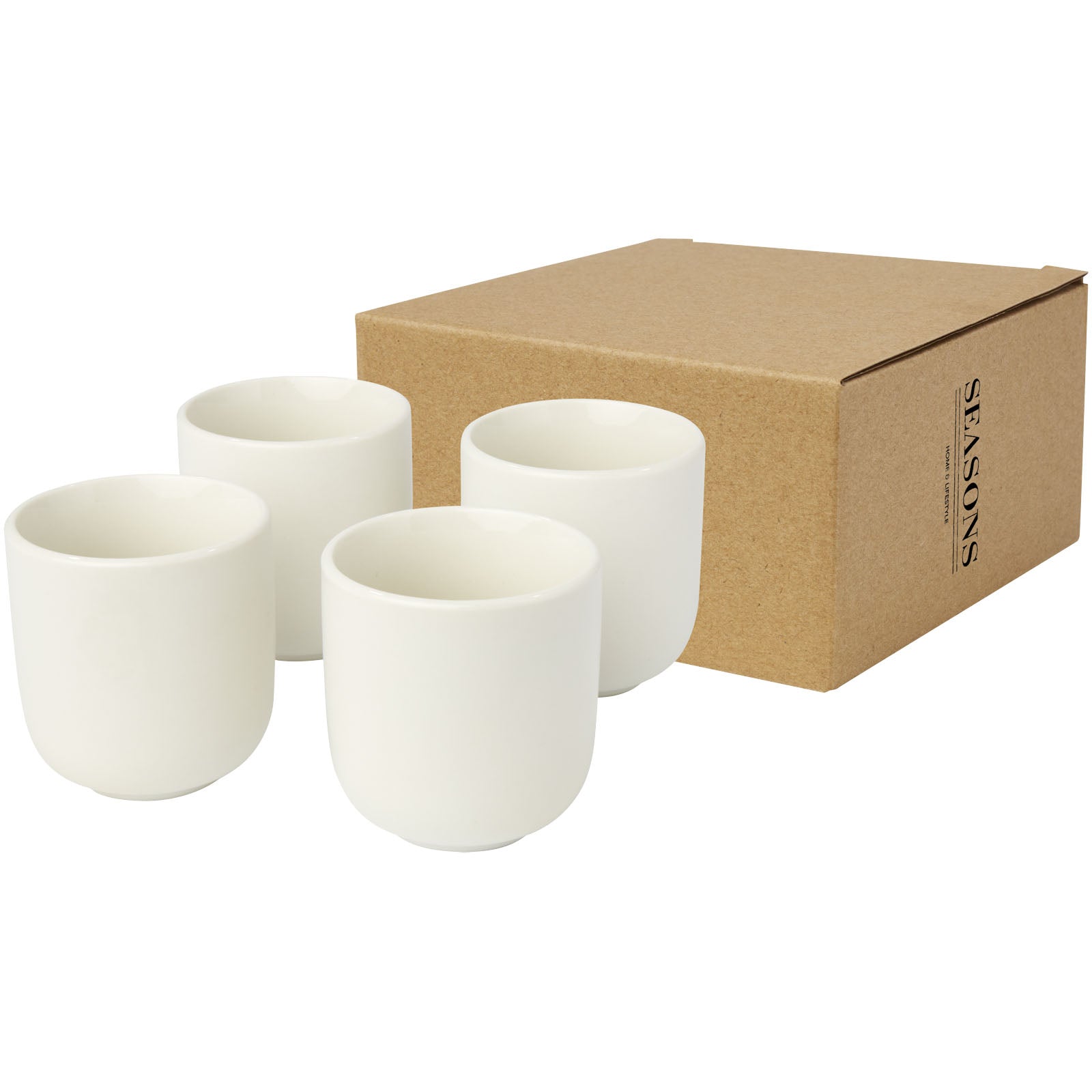 Male Espressotassen 4-teilig 90 ml – Weiss