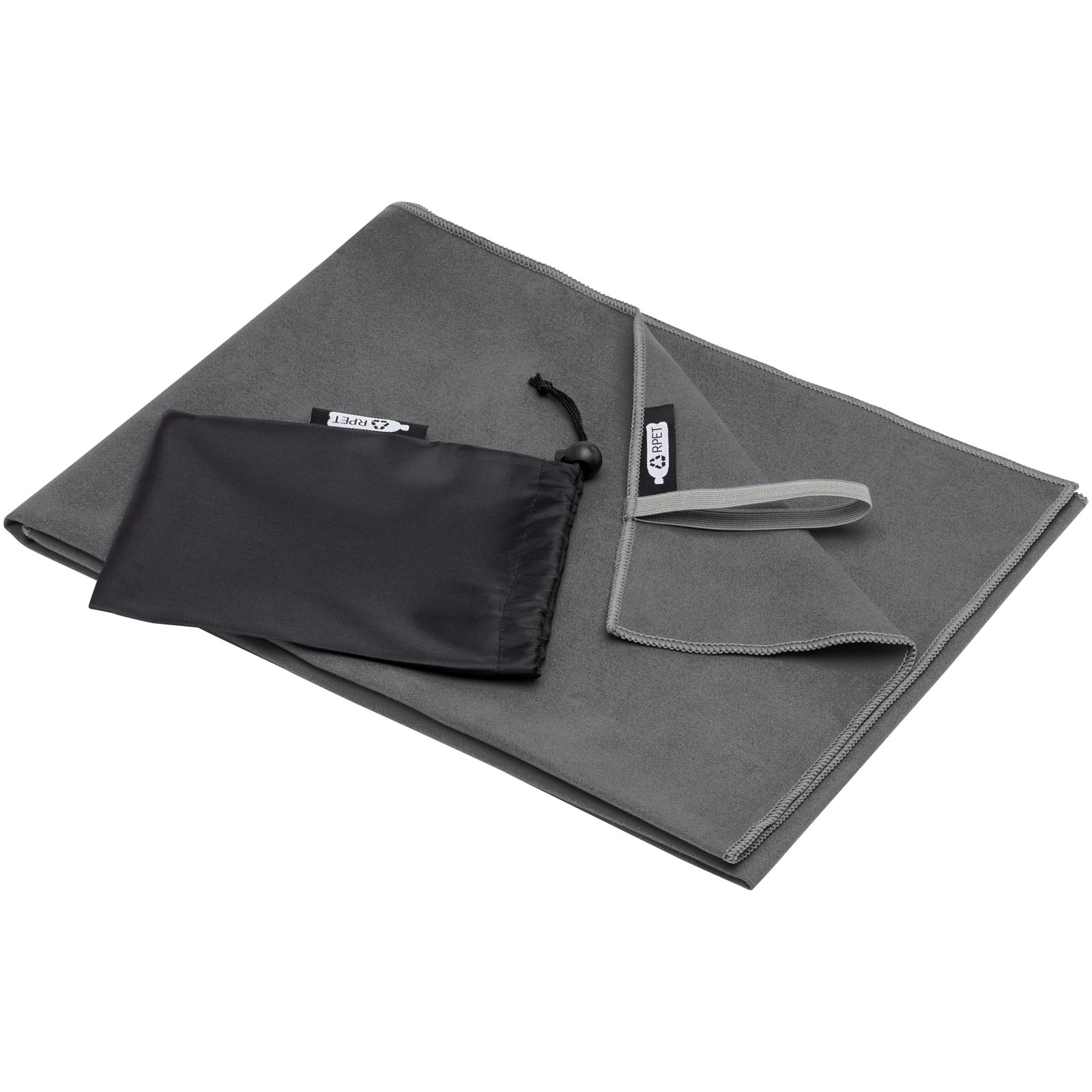 Pieter ultraleichtes und schnell trocknendes GRS Handtuch 50 × 100 cm – Grau