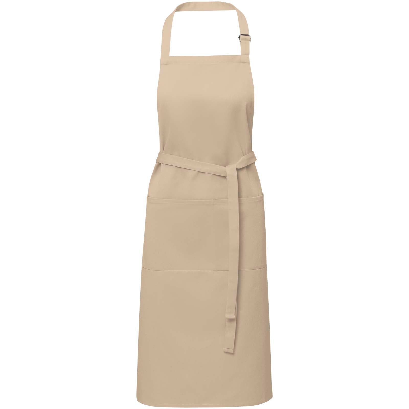 Andrea 240 g/m² Schürze mit verstellbarem Nackenband – Oatmeal
