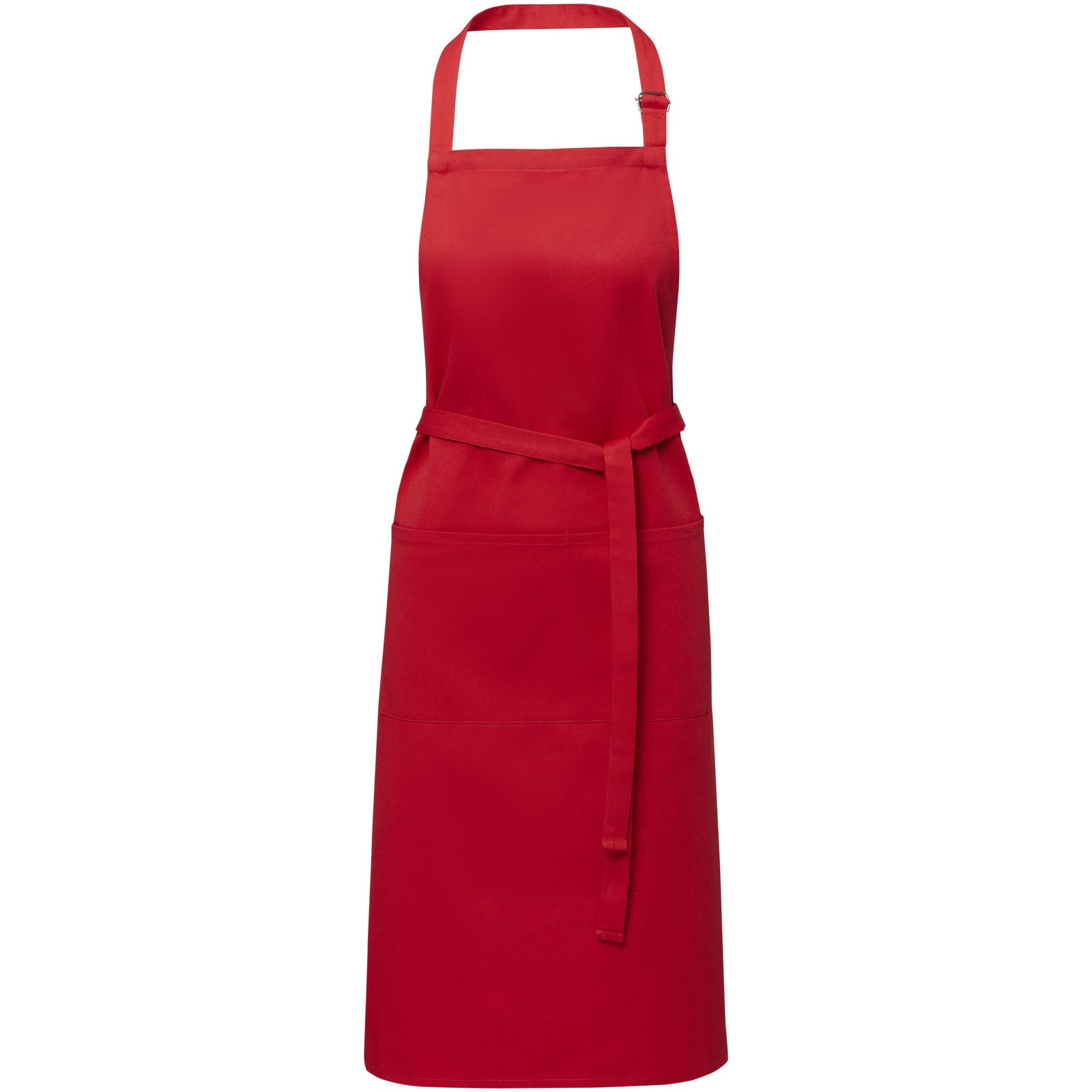 Andrea 240 g/m² Schürze mit verstellbarem Nackenband – Rot