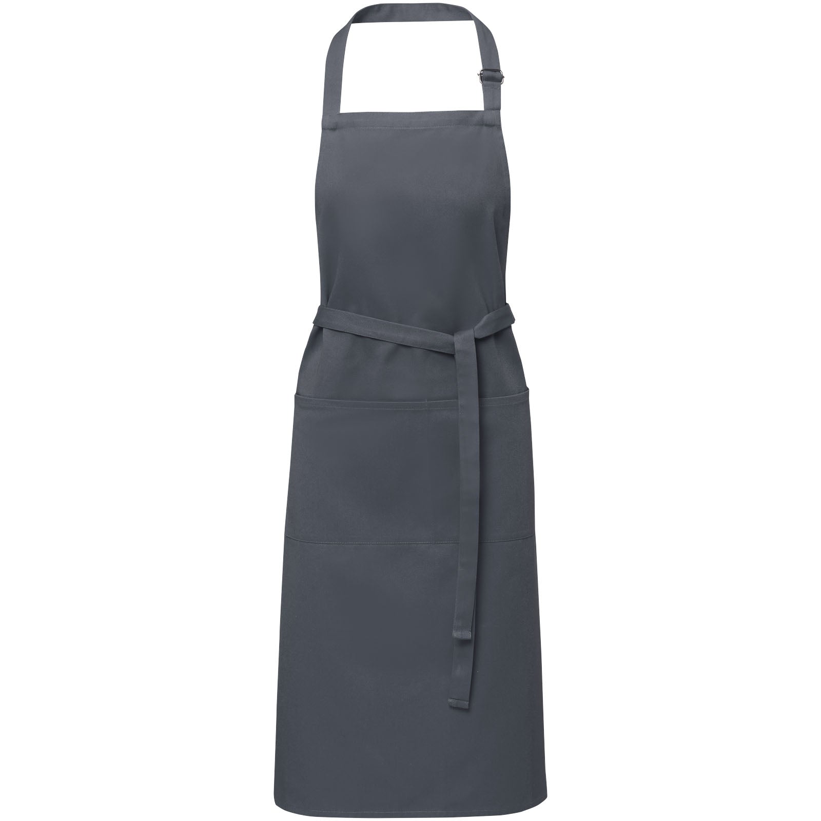 Andrea 240 g/m² Schürze mit verstellbarem Nackenband – Dunkelgrau