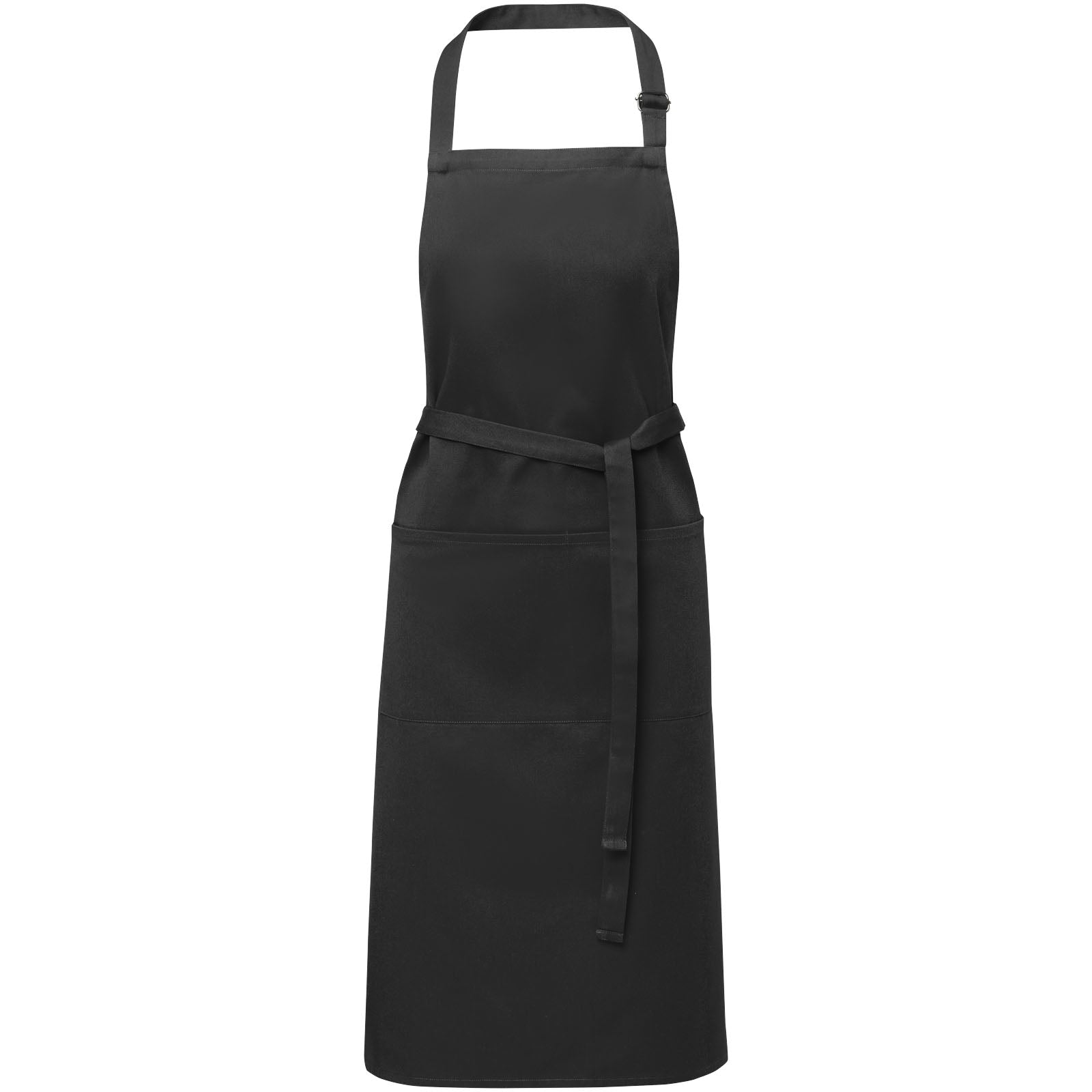Andrea 240 g/m² Schürze mit verstellbarem Nackenband – Schwarz