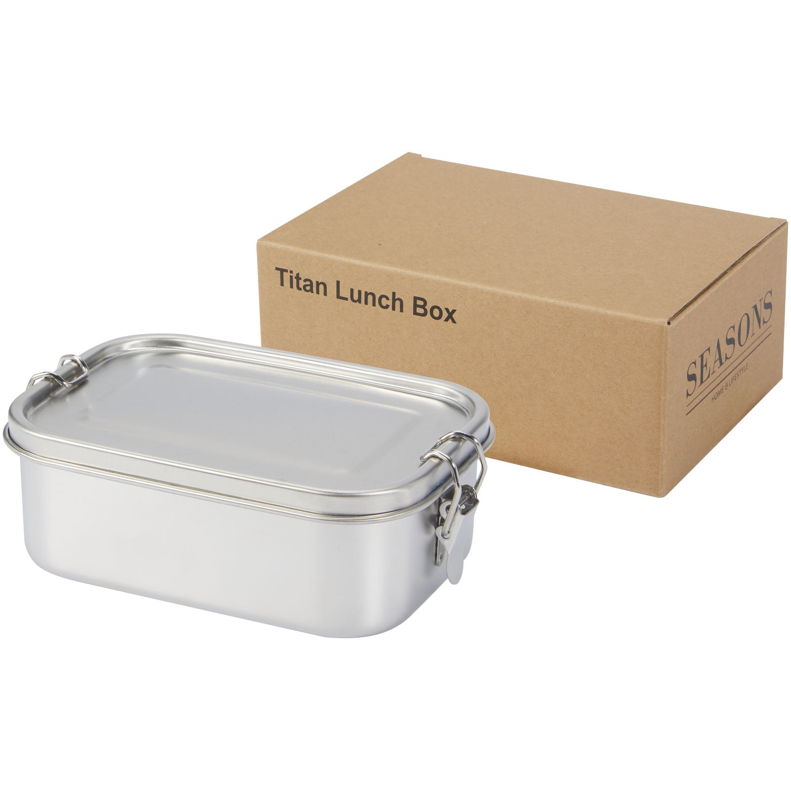 Titan 750 ml Lunchbox aus recyceltem Edelstahl – Silber
