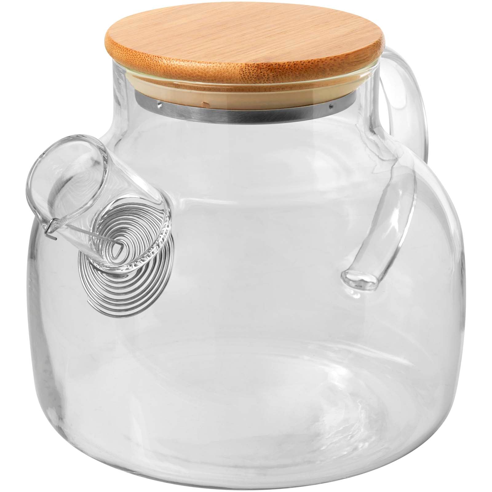 Zen Teekanne mit Sieb und Deckel aus Bambus – Transparent