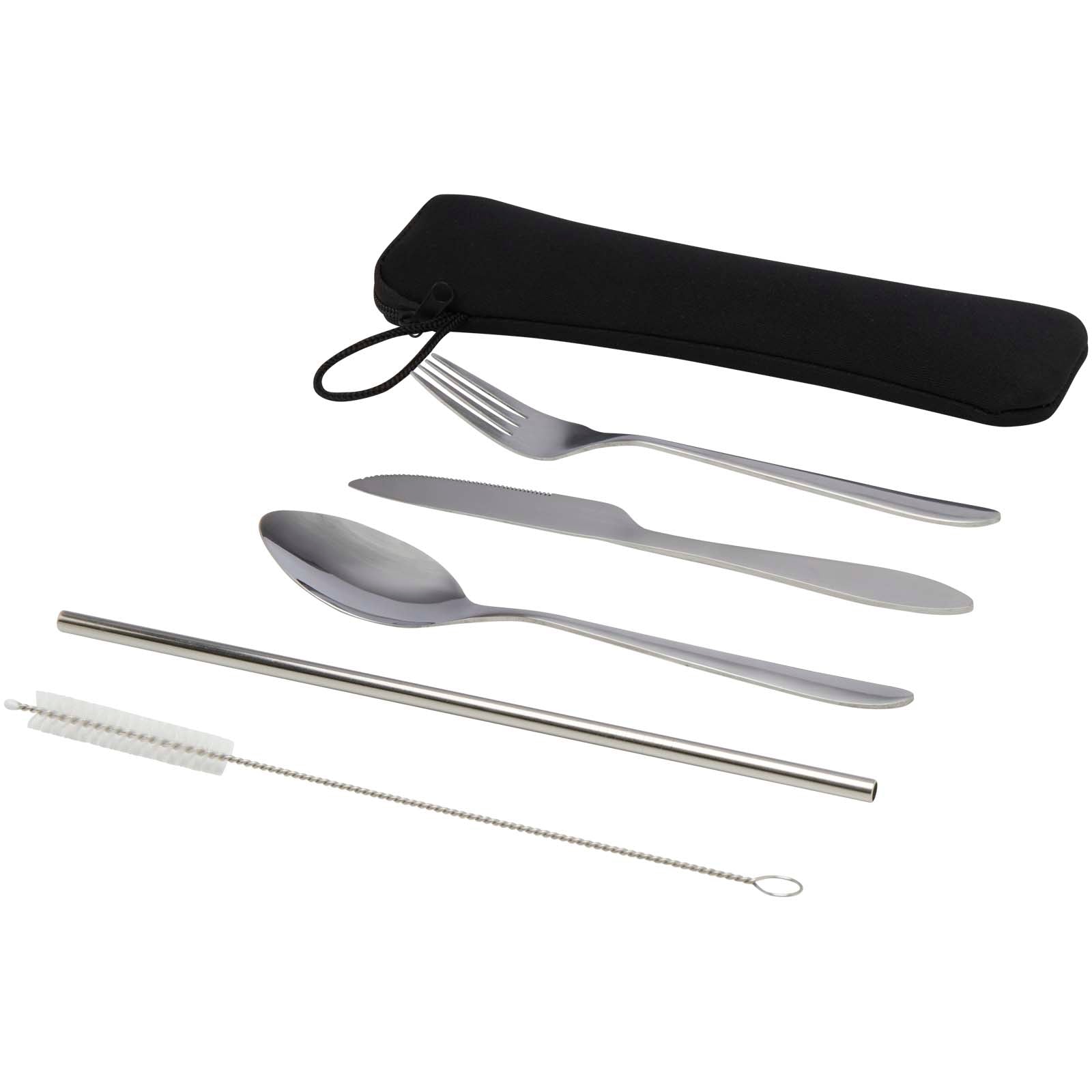 Sheen 5-teiliges Besteckset aus Edelstahl – Silber