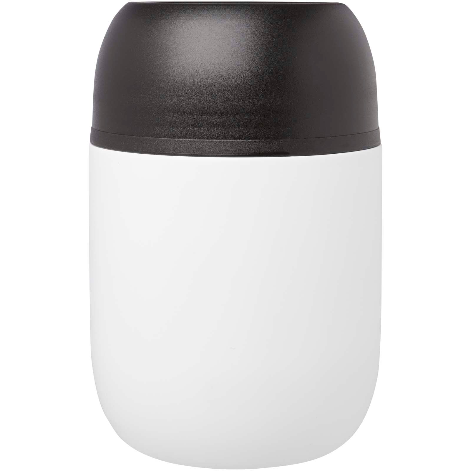 Supo 480 ml doppelwandiger Lunchpot aus recyceltem Edelstahl mit faltbarem Löffel