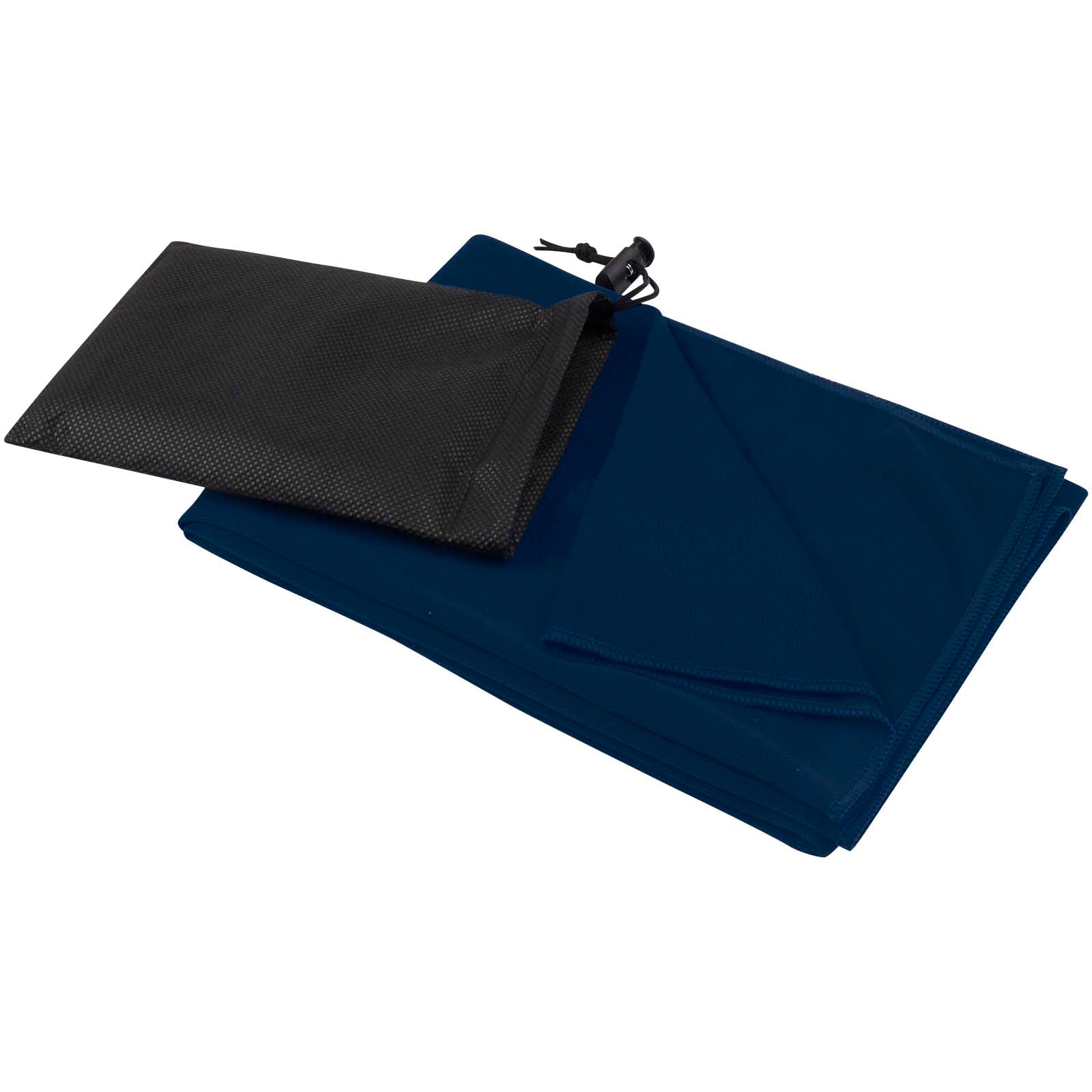 Lucas RPET Sporthandtuch 50 × 100 cm – Navy