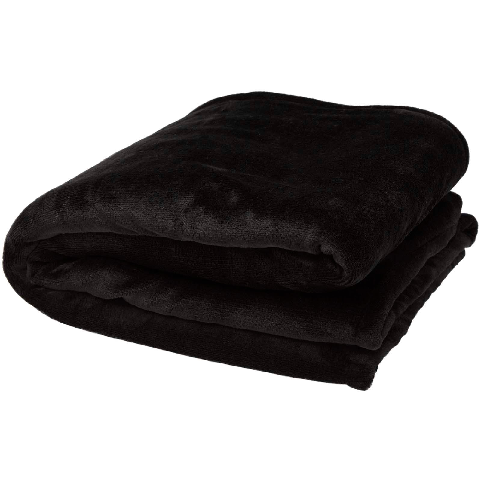Ashen GRS-recycelte Sherpa Decke – Schwarz
