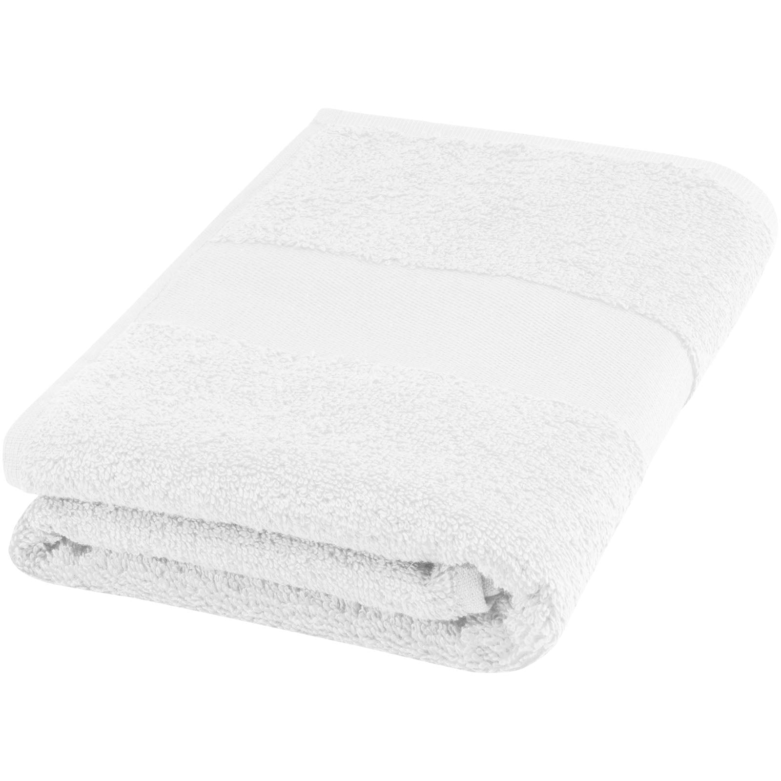 Charlotte 450 g/m² Baumwollhandtuch 50 x 100 cm – Weiss