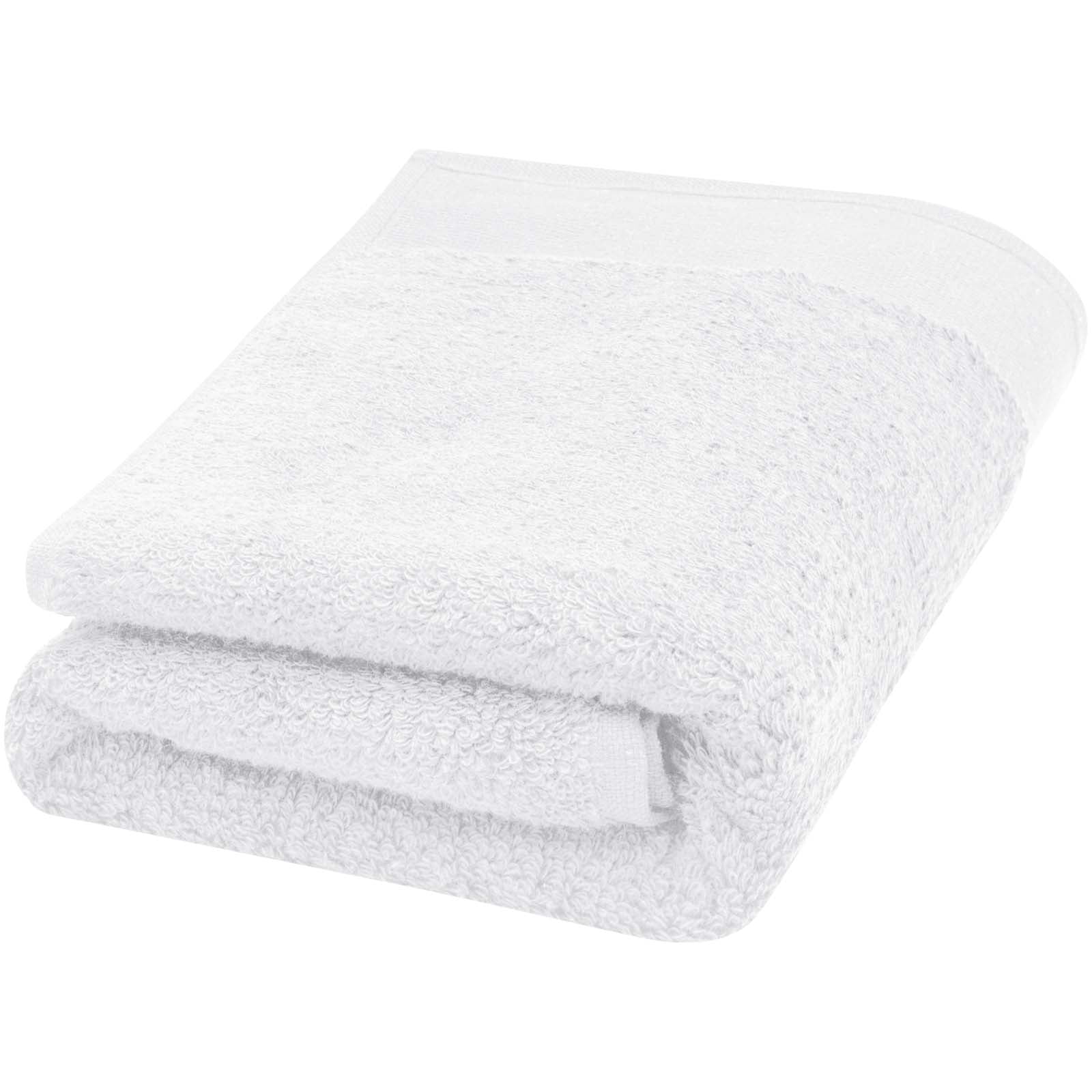Nora 550 g/m² Baumwollhandtuch 50 x 100 cm – Weiss