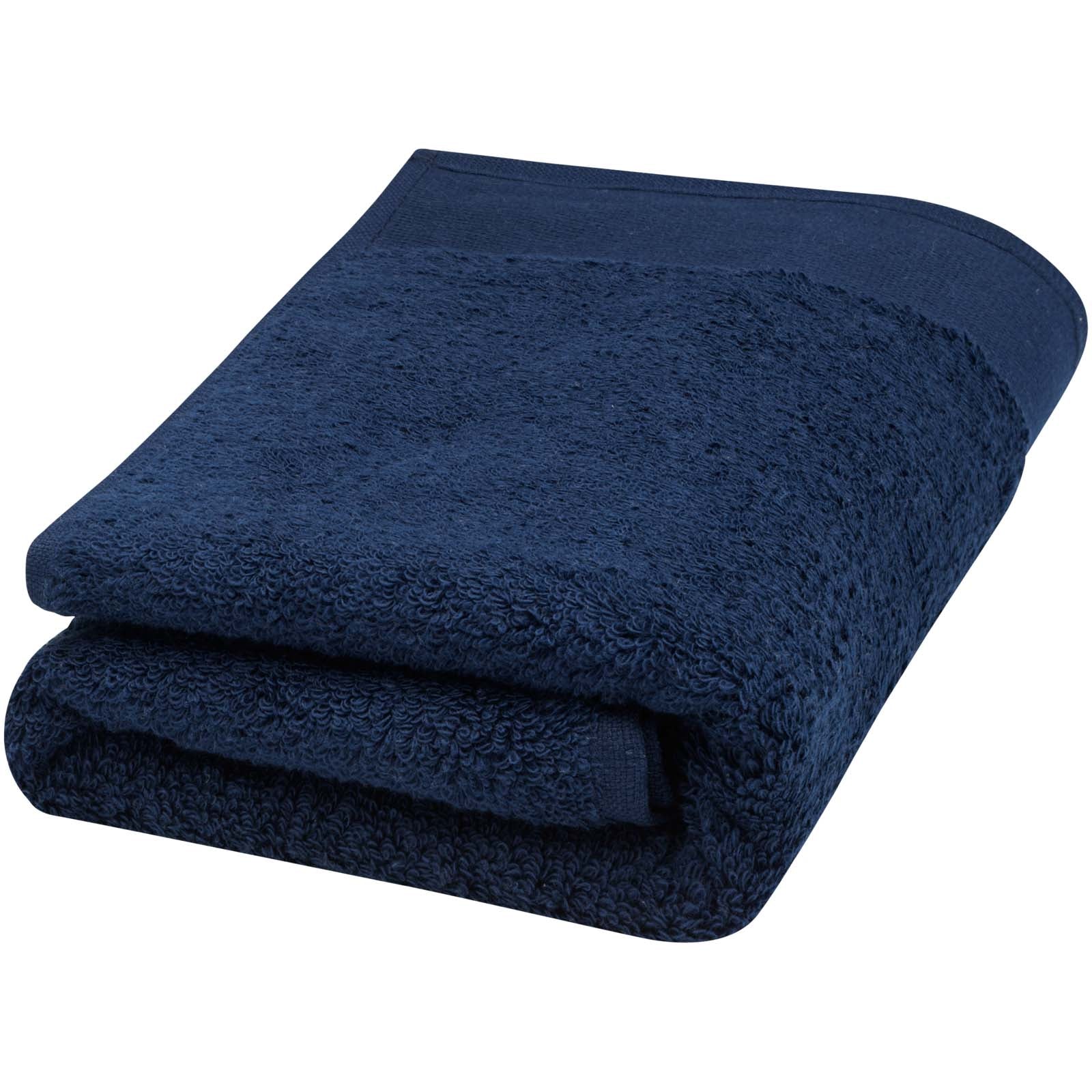 Nora 550 g/m² Baumwollhandtuch 50 x 100 cm – Navy