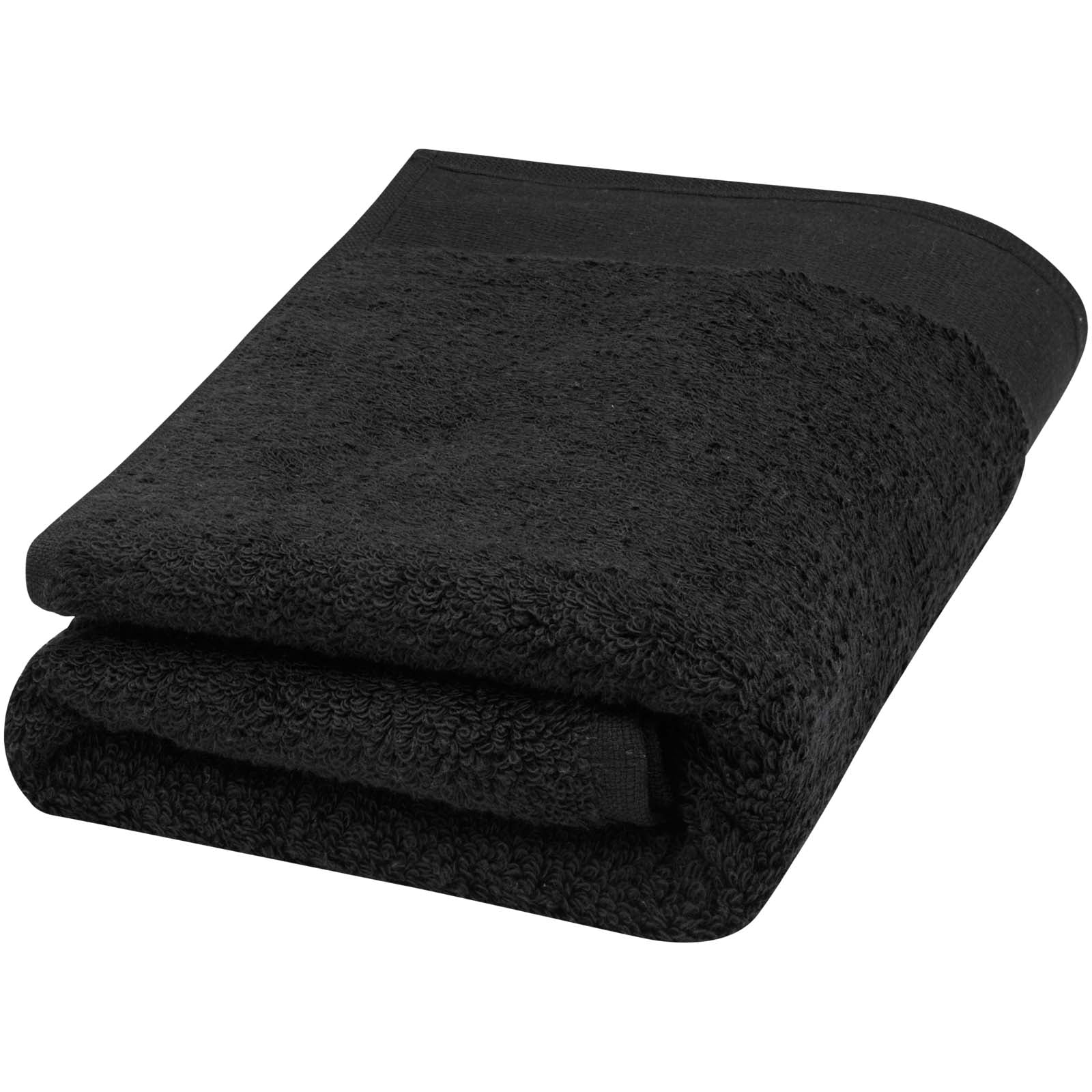 Nora 550 g/m² Baumwollhandtuch 50 x 100 cm – Schwarz