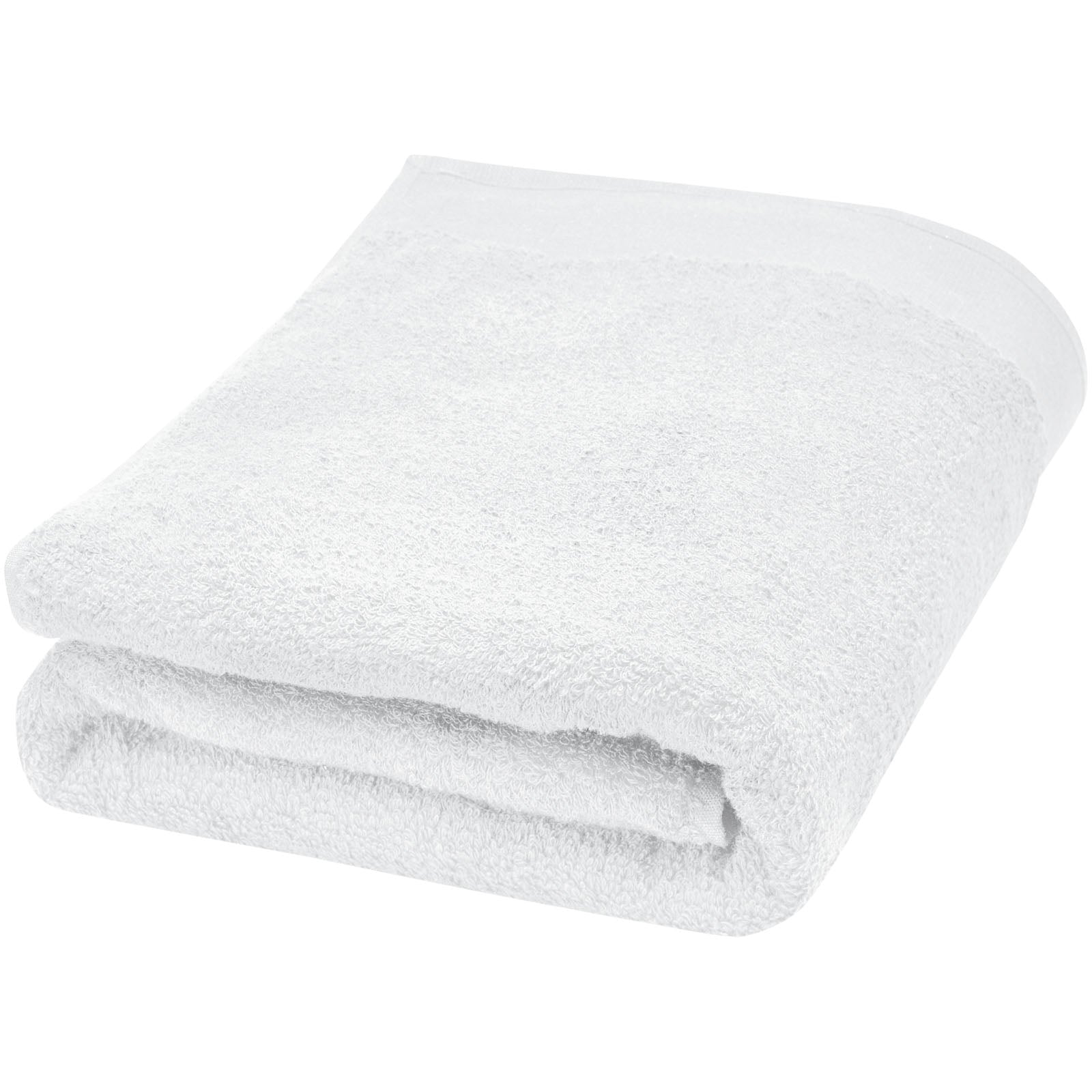 Ellie 550 g/m² Baumwollhandtuch 70 x 140 cm – Weiss
