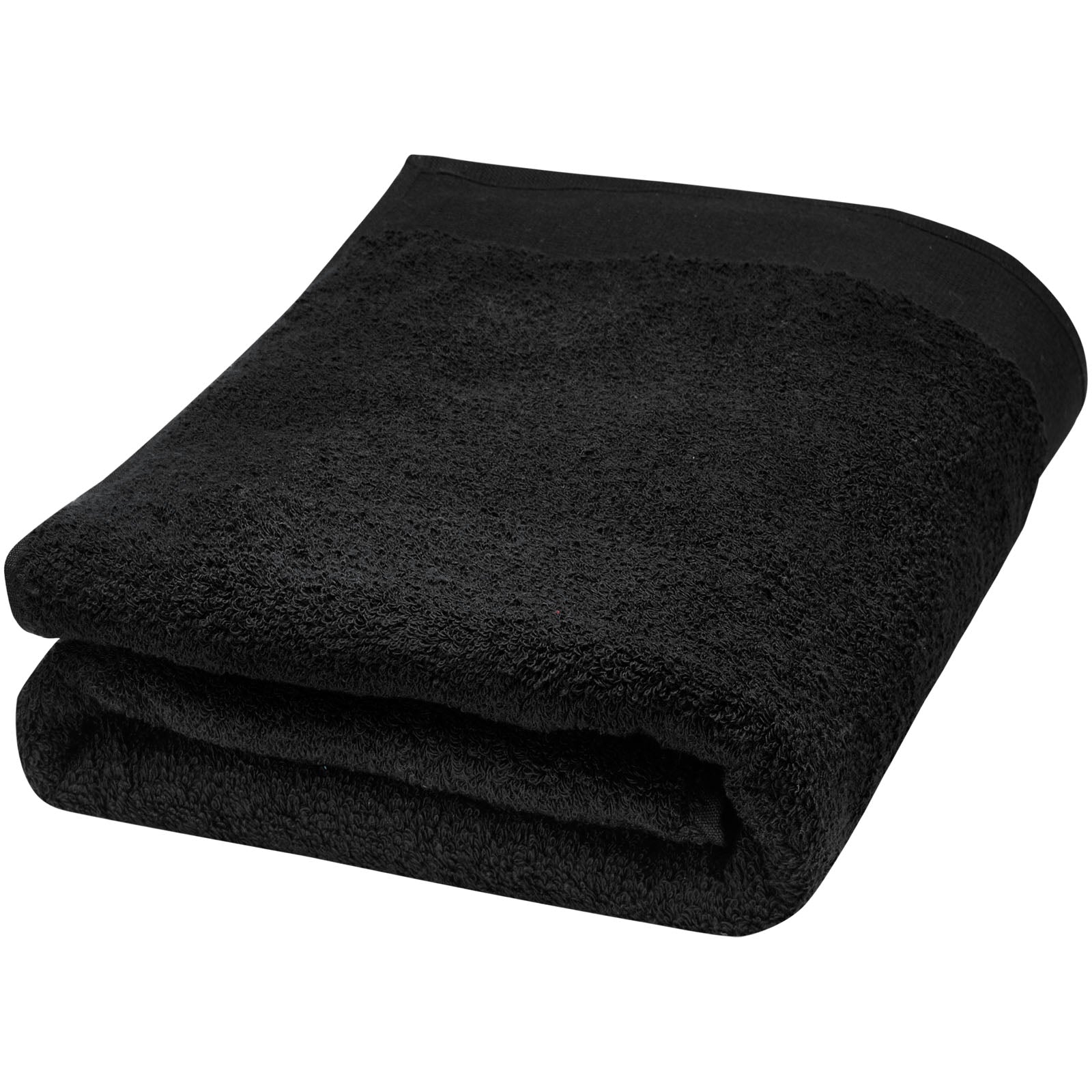 Ellie 550 g/m² Baumwollhandtuch 70 x 140 cm – Schwarz
