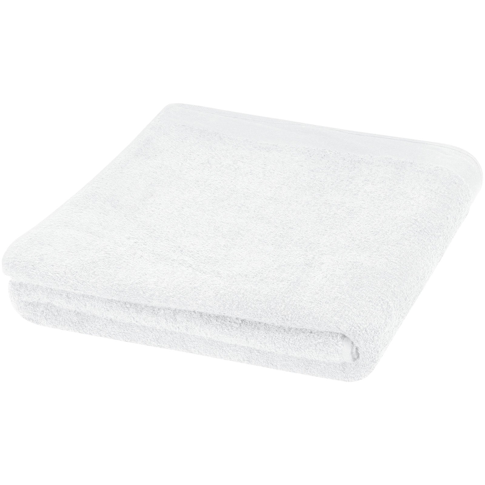 Riley 550 g/m² Baumwollhandtuch 100 x 180 cm – Weiss