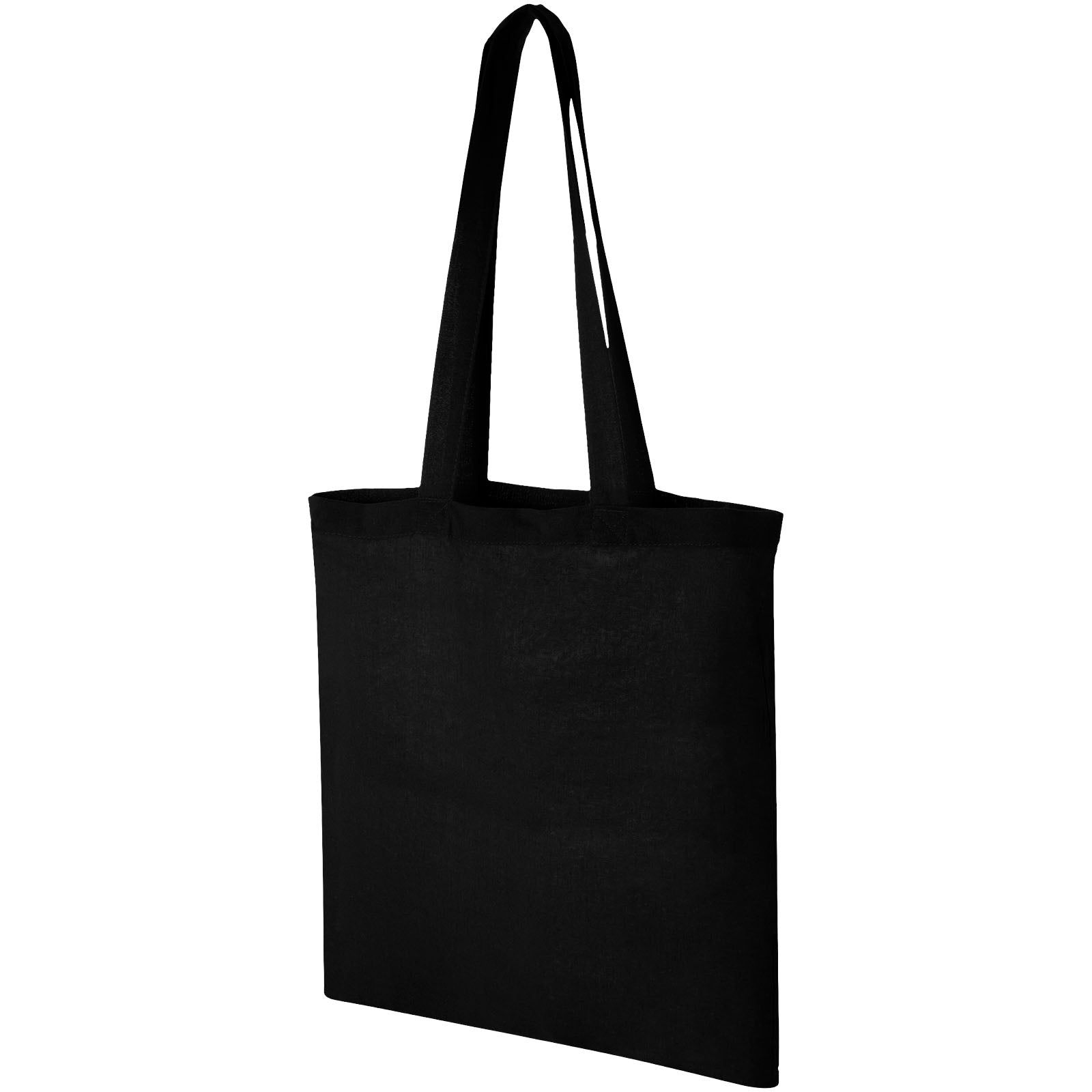 Carolina 100 g/m² Baumwoll Tragetasche 7L – Schwarz
