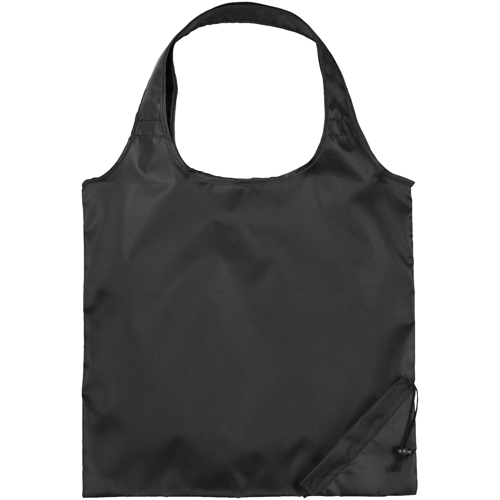 Bungalow faltbare Polyester Tragetasche 7L – Schwarz