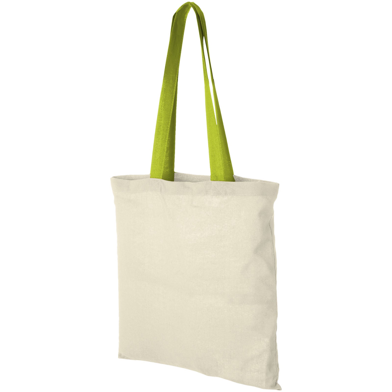 Nevada 100 g/m² Baumwoll Tragetasche 7L – Natural und Limone