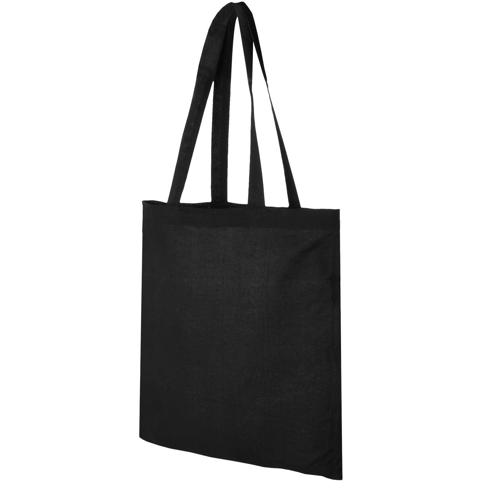 Madras 140 g/m² Baumwoll Tragetasche 7L – Schwarz