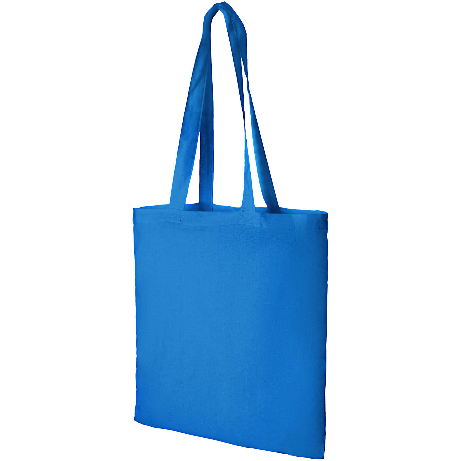 Madras 140 g/m² Baumwoll Tragetasche 7L – Processblau