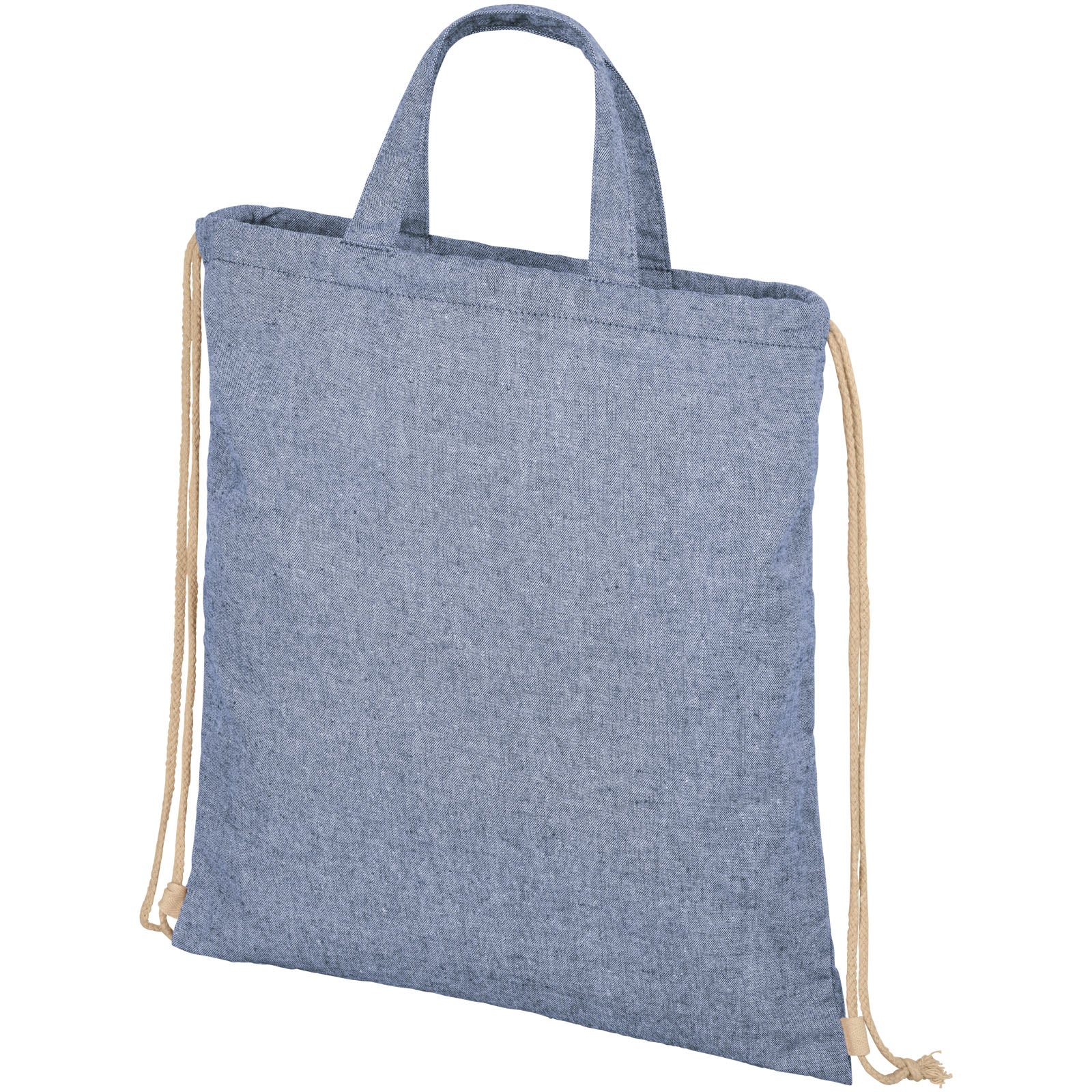 Pheebs 210 g/m² recycelter Turnbeutel 6L – Heather Blau