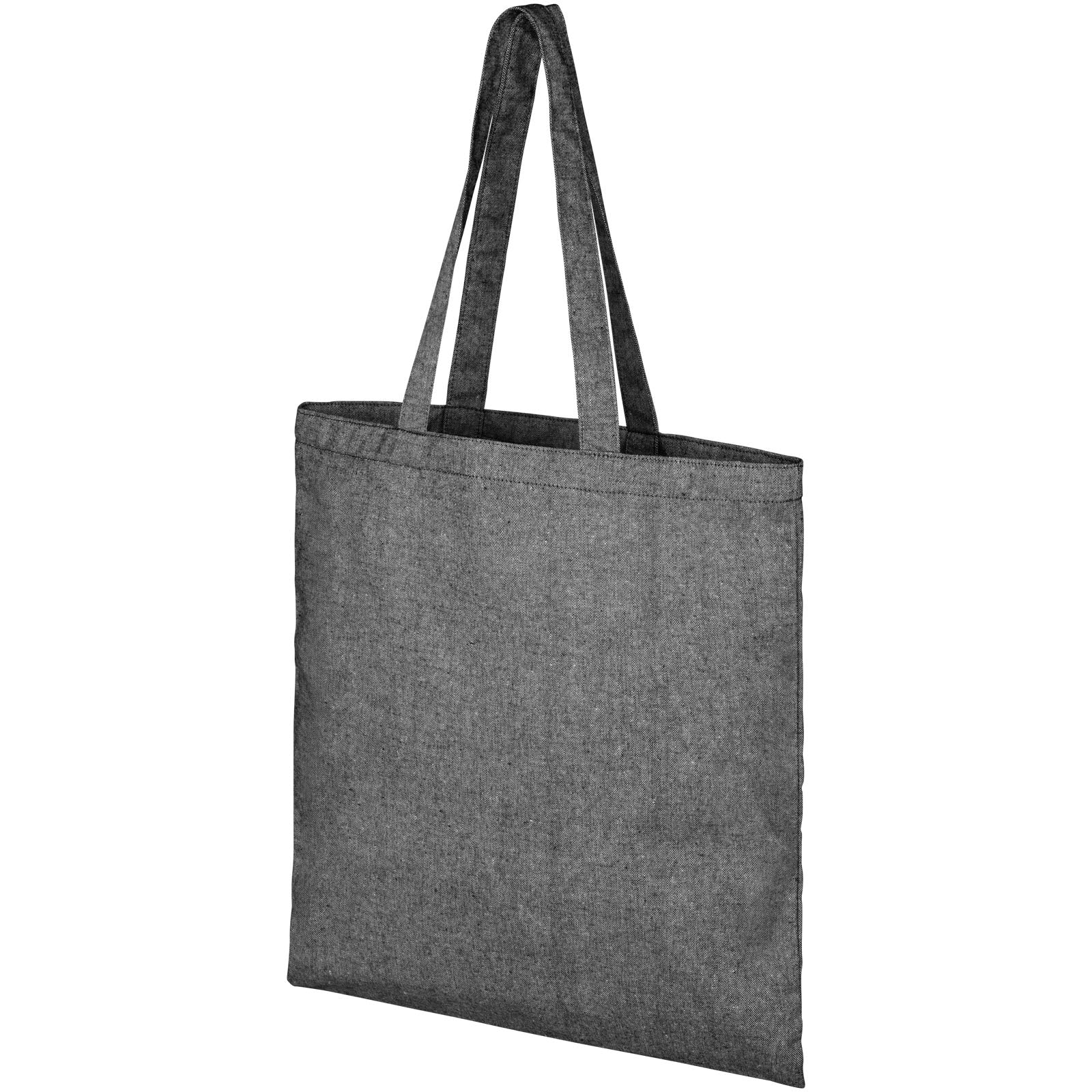 Pheebs 210 g/m² recycelte Tragetasche 7L – Heather Schwarz