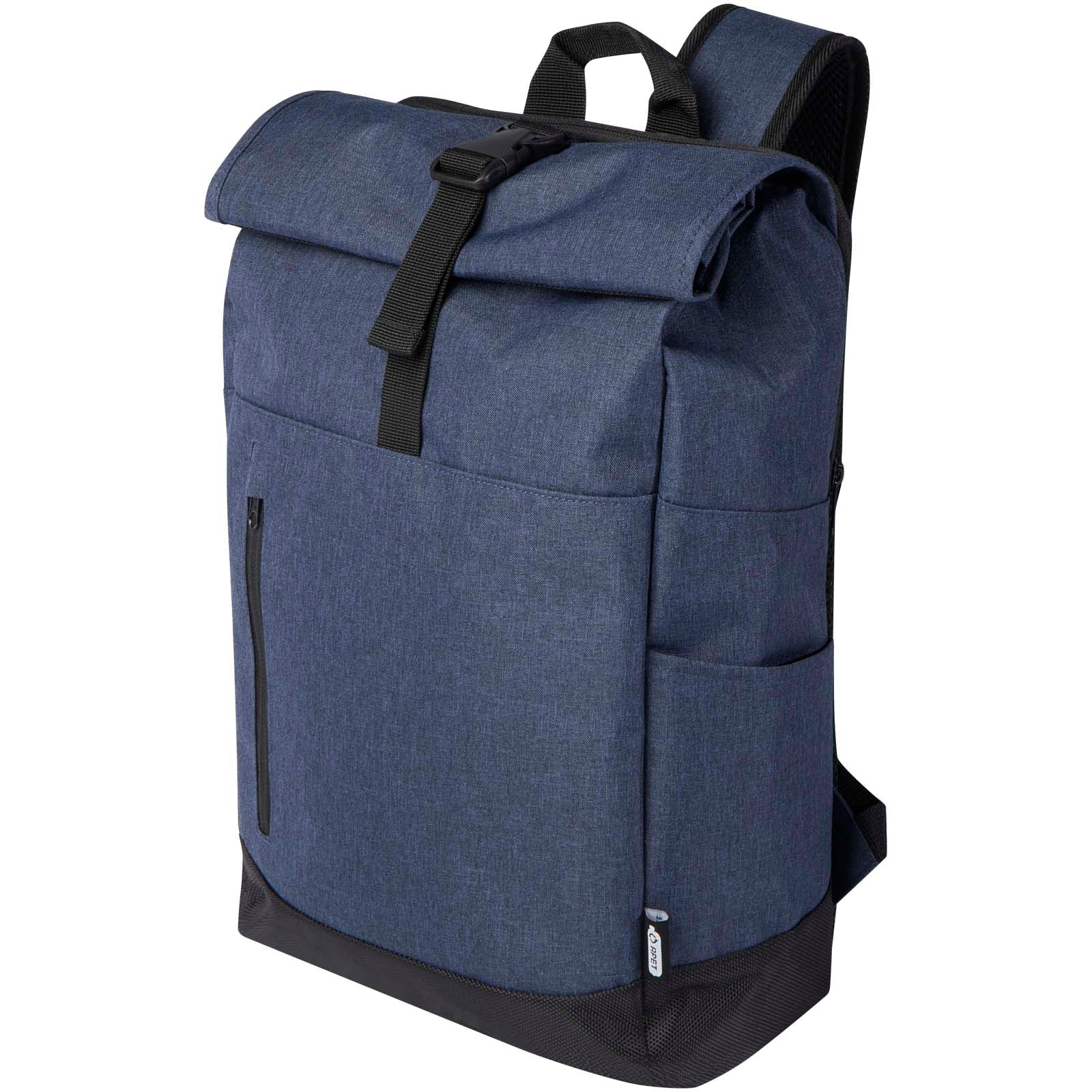 Libra 15,6" GRS recycelter Rolltop Laptop-Rucksack 12L – Heather Navy