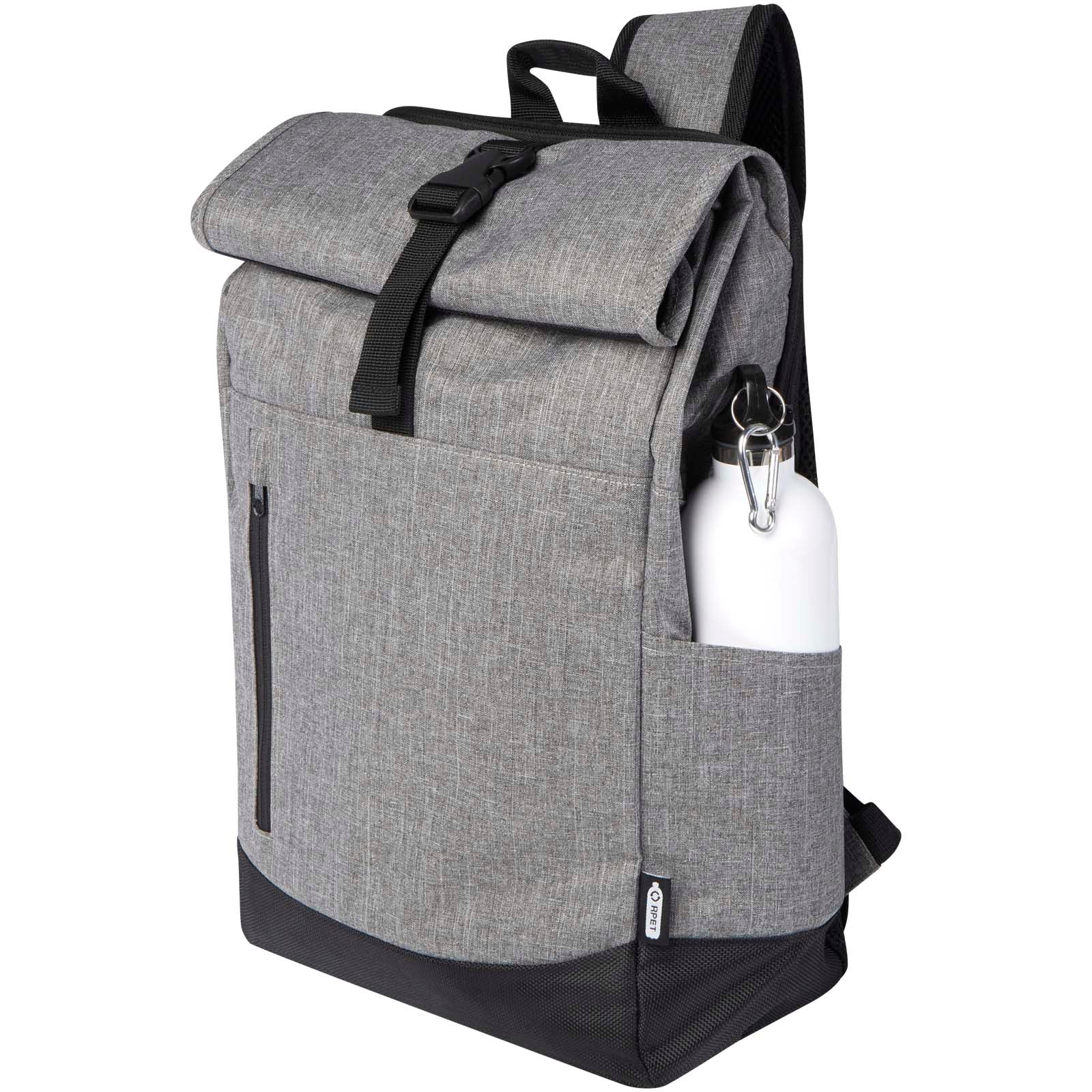 Libra 15,6" GRS recycelter Rolltop Laptop-Rucksack 12L