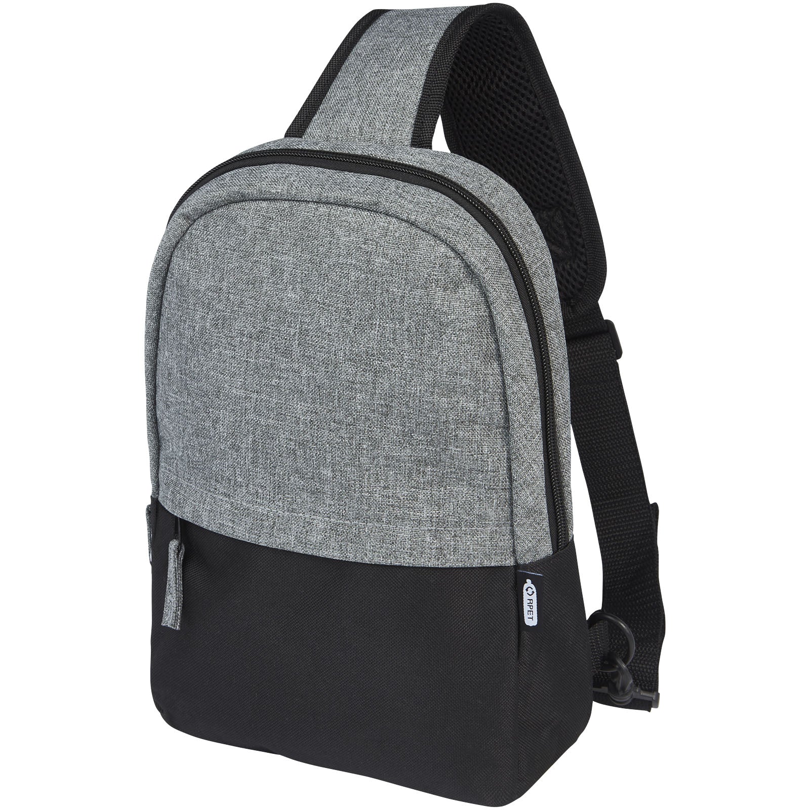 Reclaim GRS recycelte Tragetasche 3,5 L – Schwarz und Heather Grau
