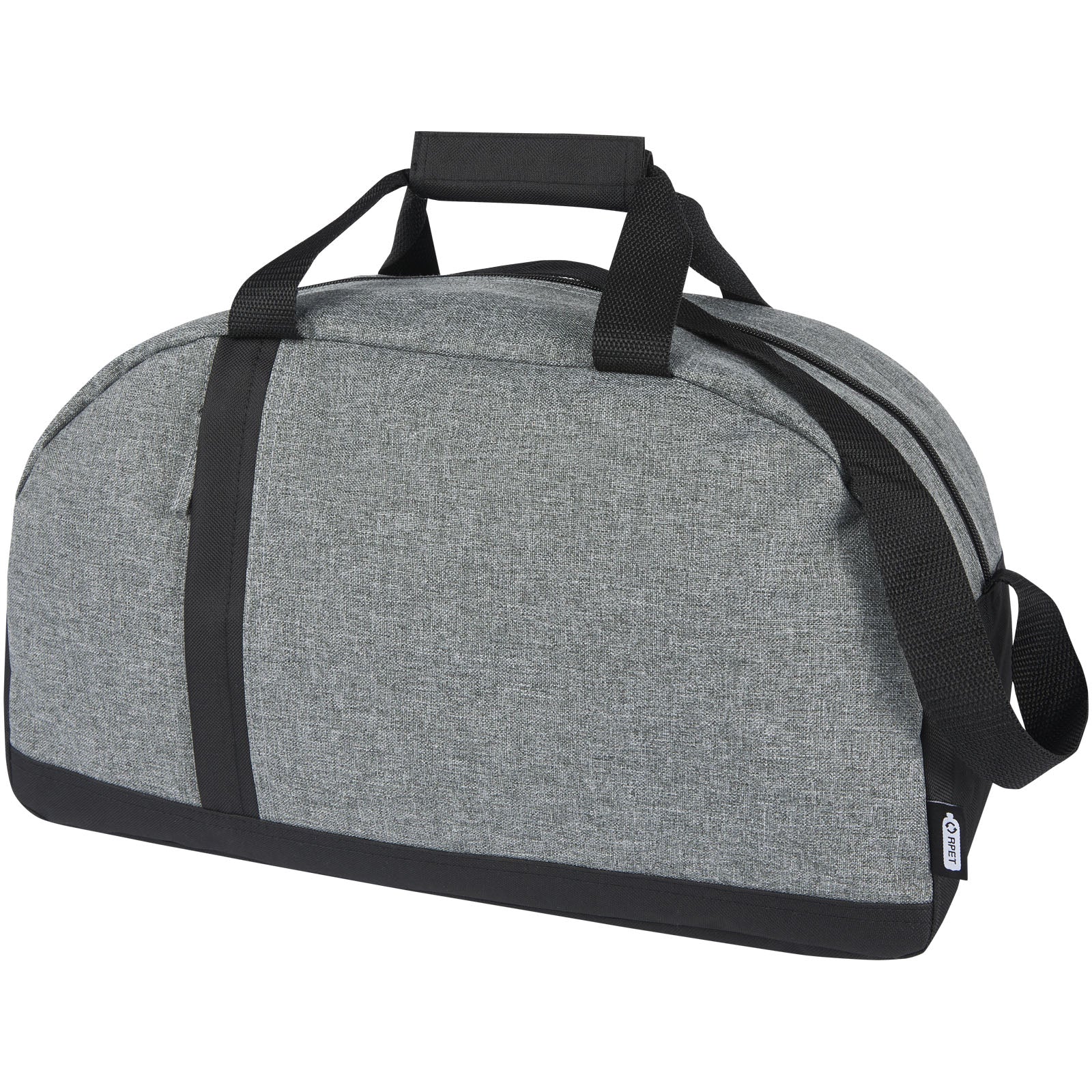 Reclaim GRS recycelte Sport-Reisetasche 21 L – Schwarz und Heather Grau