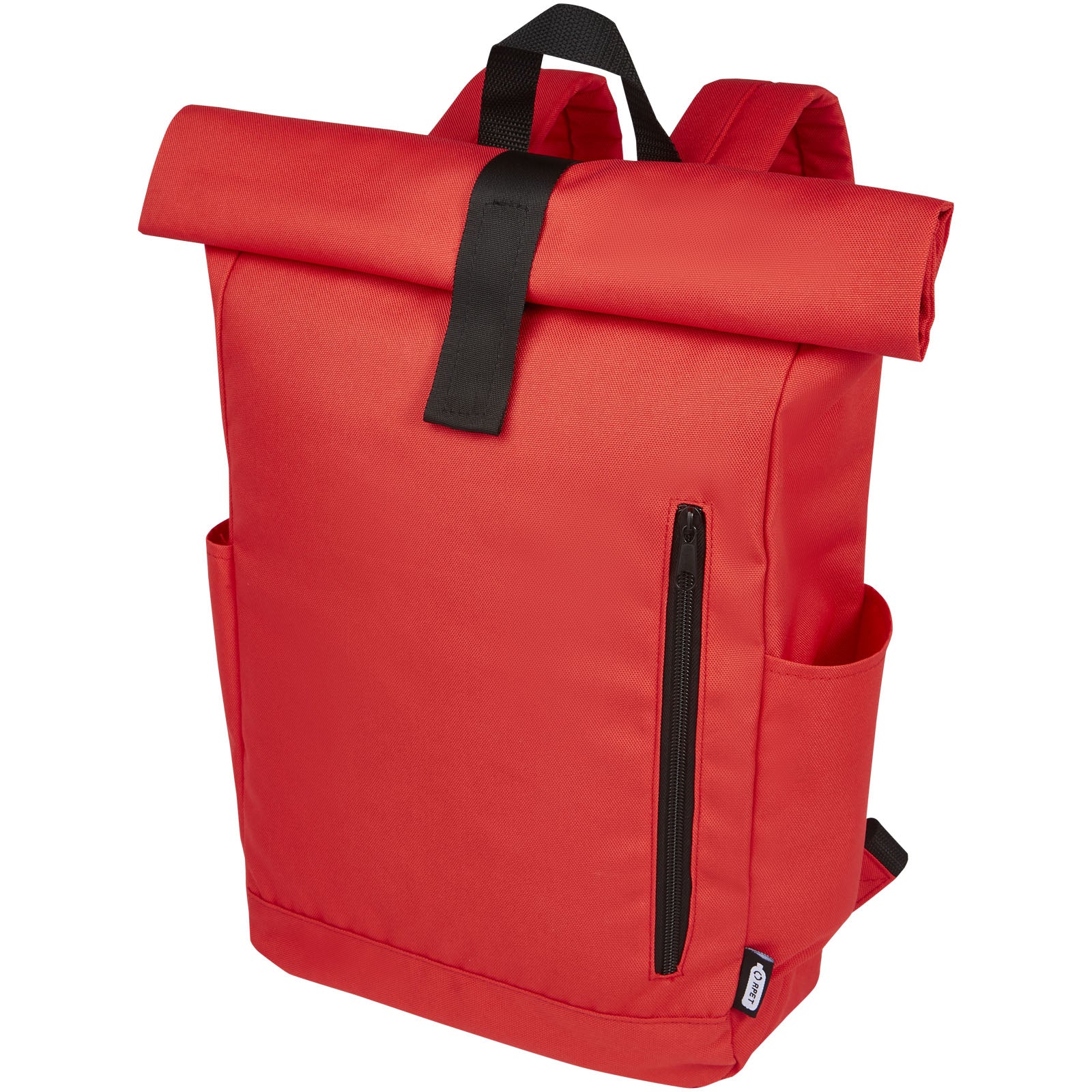 Byron 15,6" GRS RPET Roll-Top Rucksack 18 L – Rot