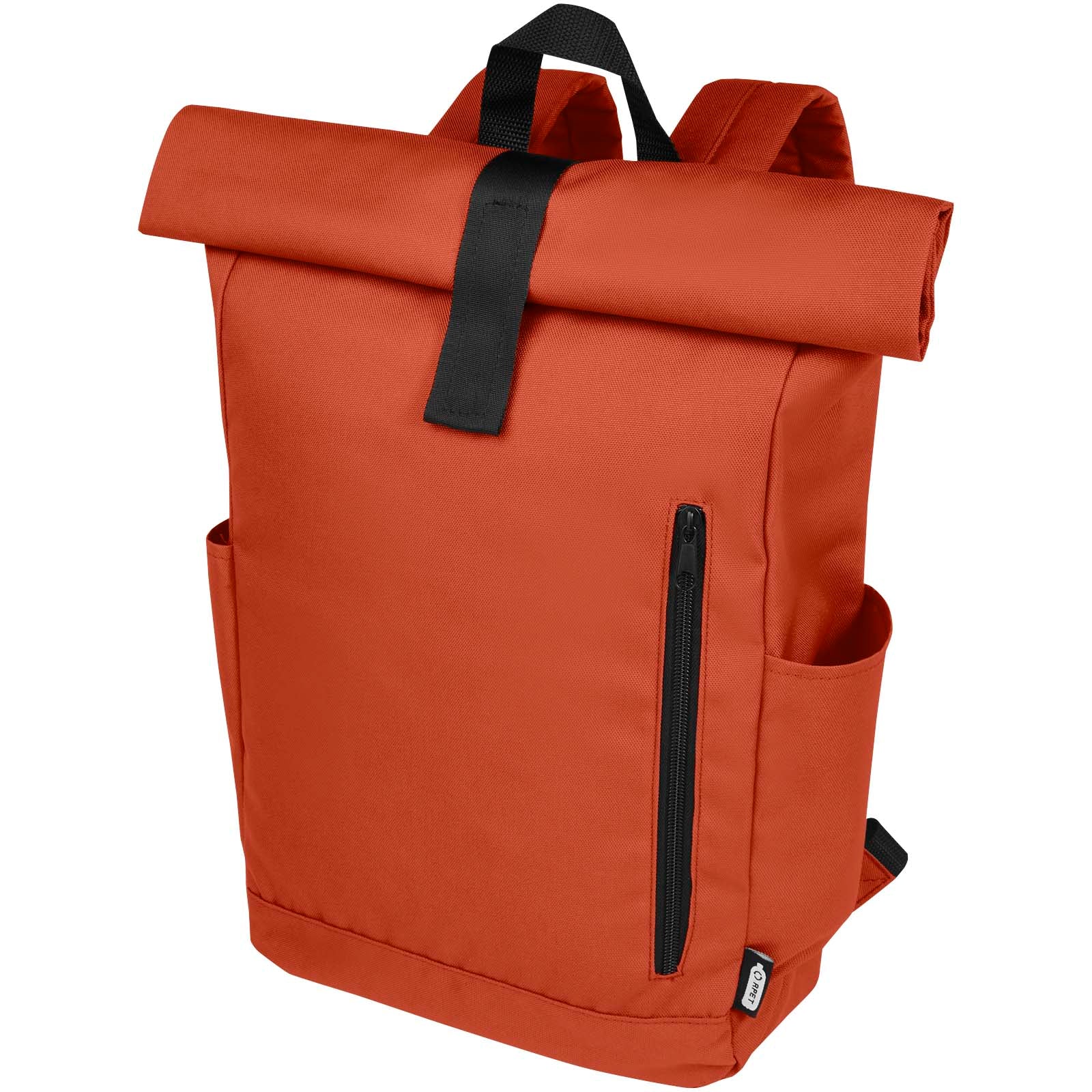Byron 15,6" GRS RPET Roll-Top Rucksack 18 L – Ziegelstein