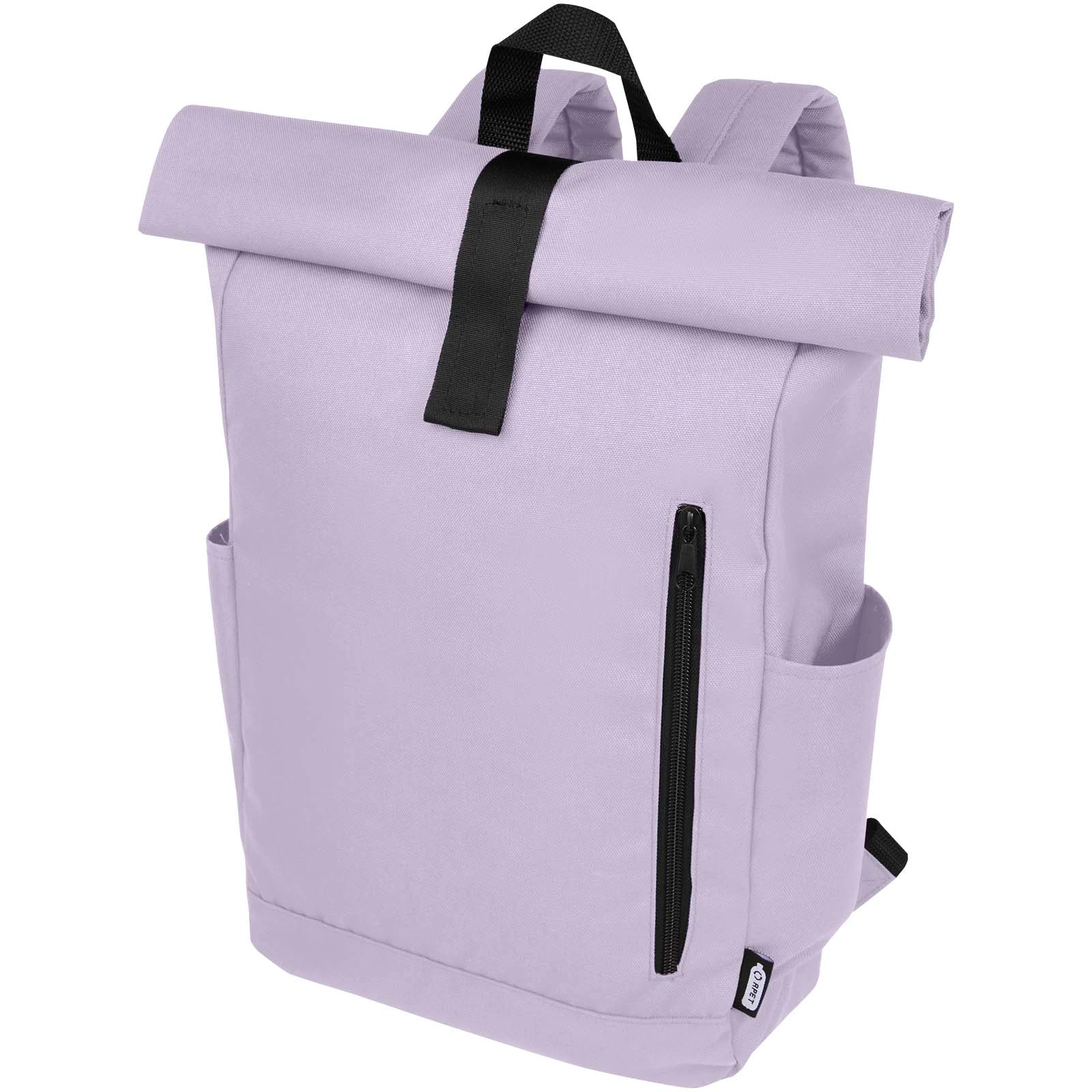 Byron 15,6" GRS RPET Roll-Top Rucksack 18 L – Fliederfarben