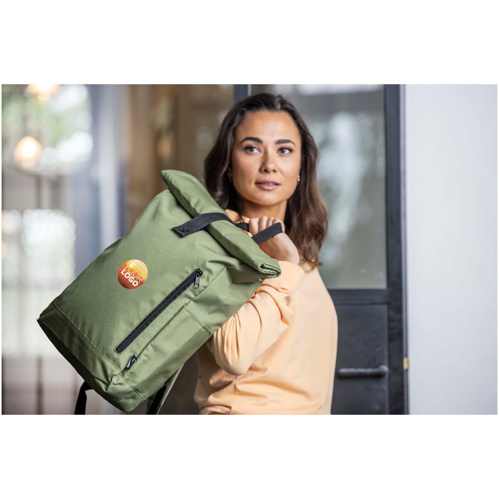 Byron 15,6" GRS RPET Roll-Top Rucksack 18 L