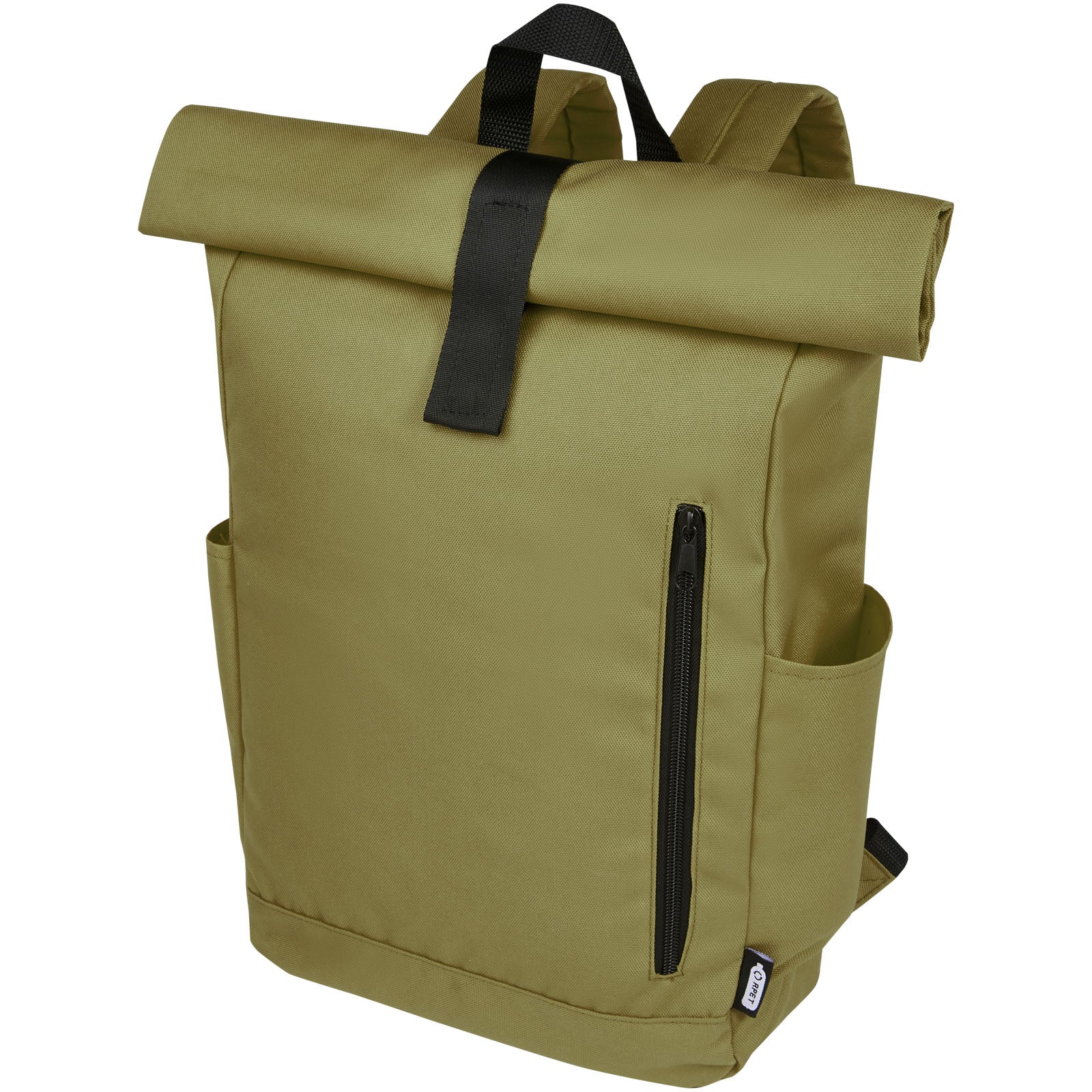 Byron 15,6" GRS RPET Roll-Top Rucksack 18 L – Olive