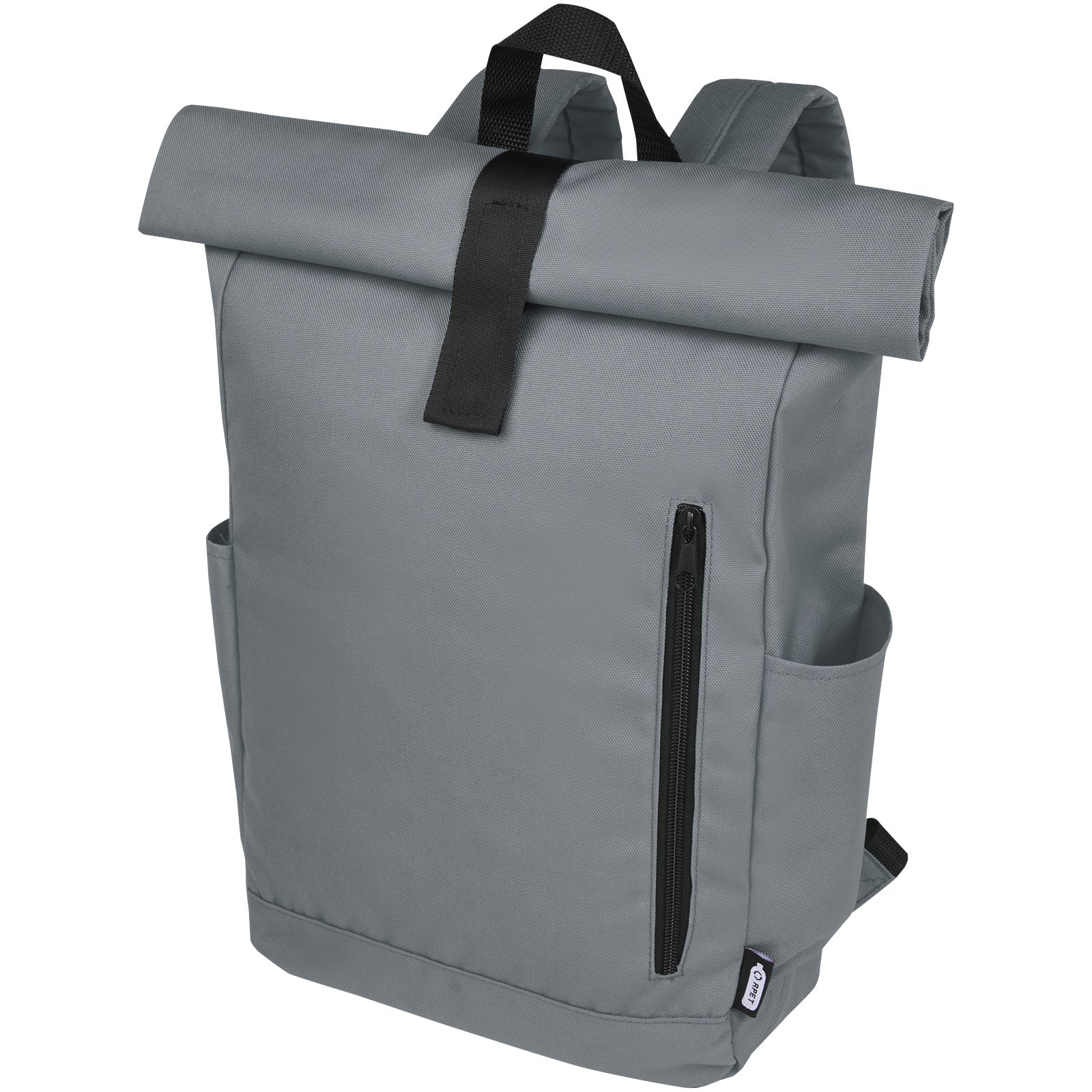 Byron 15,6" GRS RPET Roll-Top Rucksack 18 L – Hellgrau