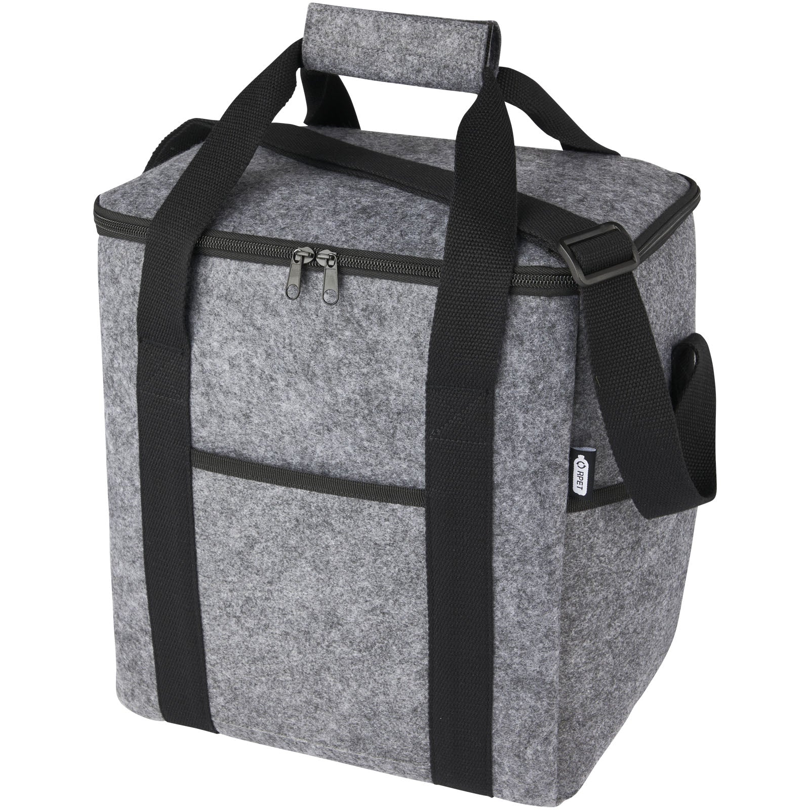 Felta Kühltasche aus GRS-recyceltem Filz 21 L – Mittelgrau