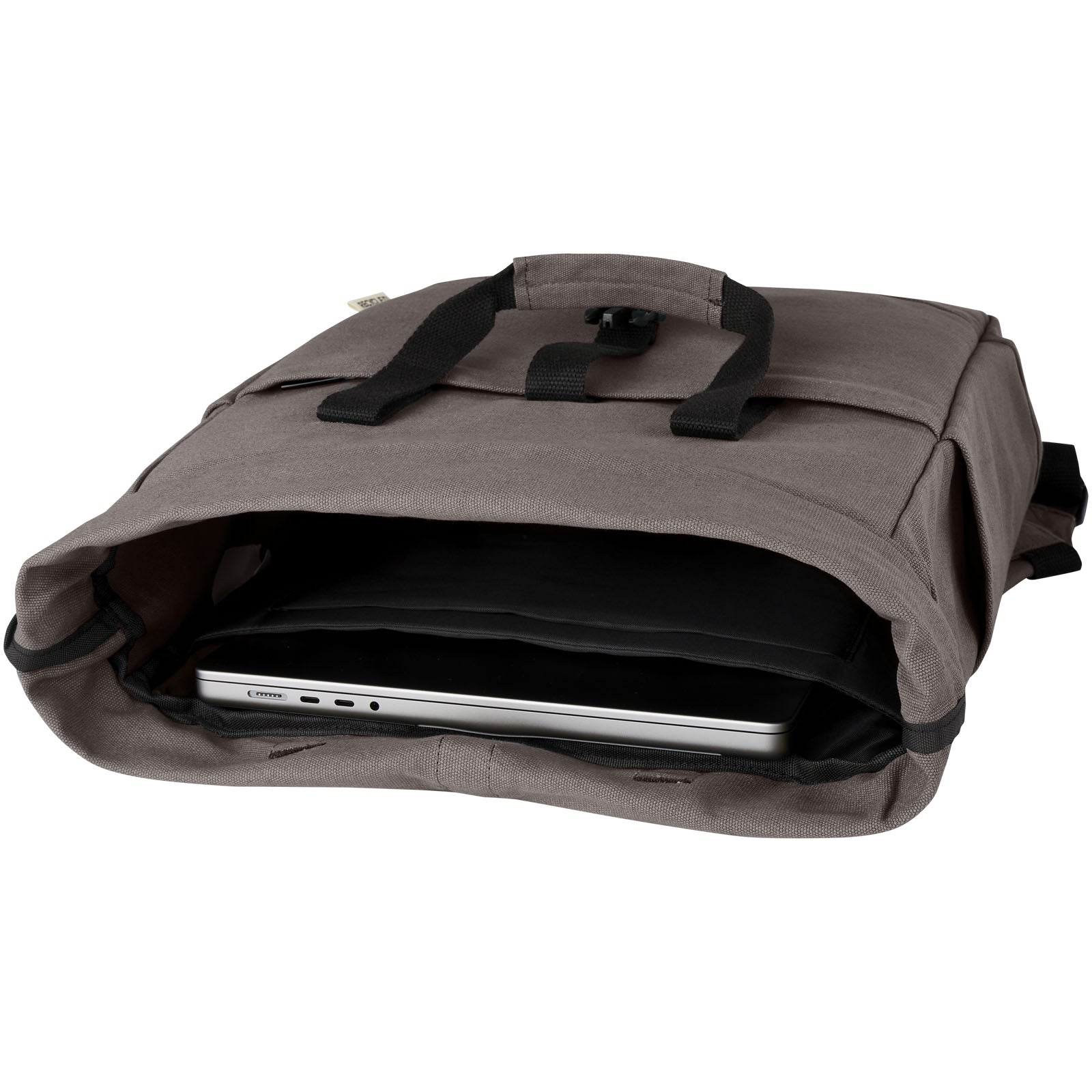 Joey 15" GRS Rolltop Laptoprucksack aus recyceltem Canvas 15 L
