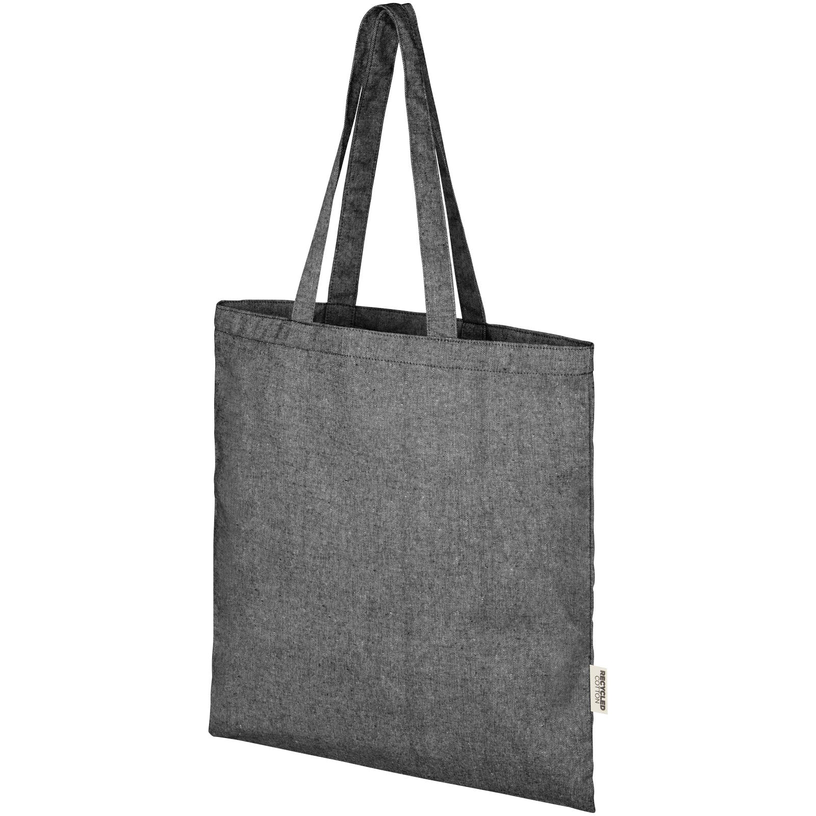 Pheebs 150 g/m² Aware™ recycelte Tragetasche – Heather Schwarz