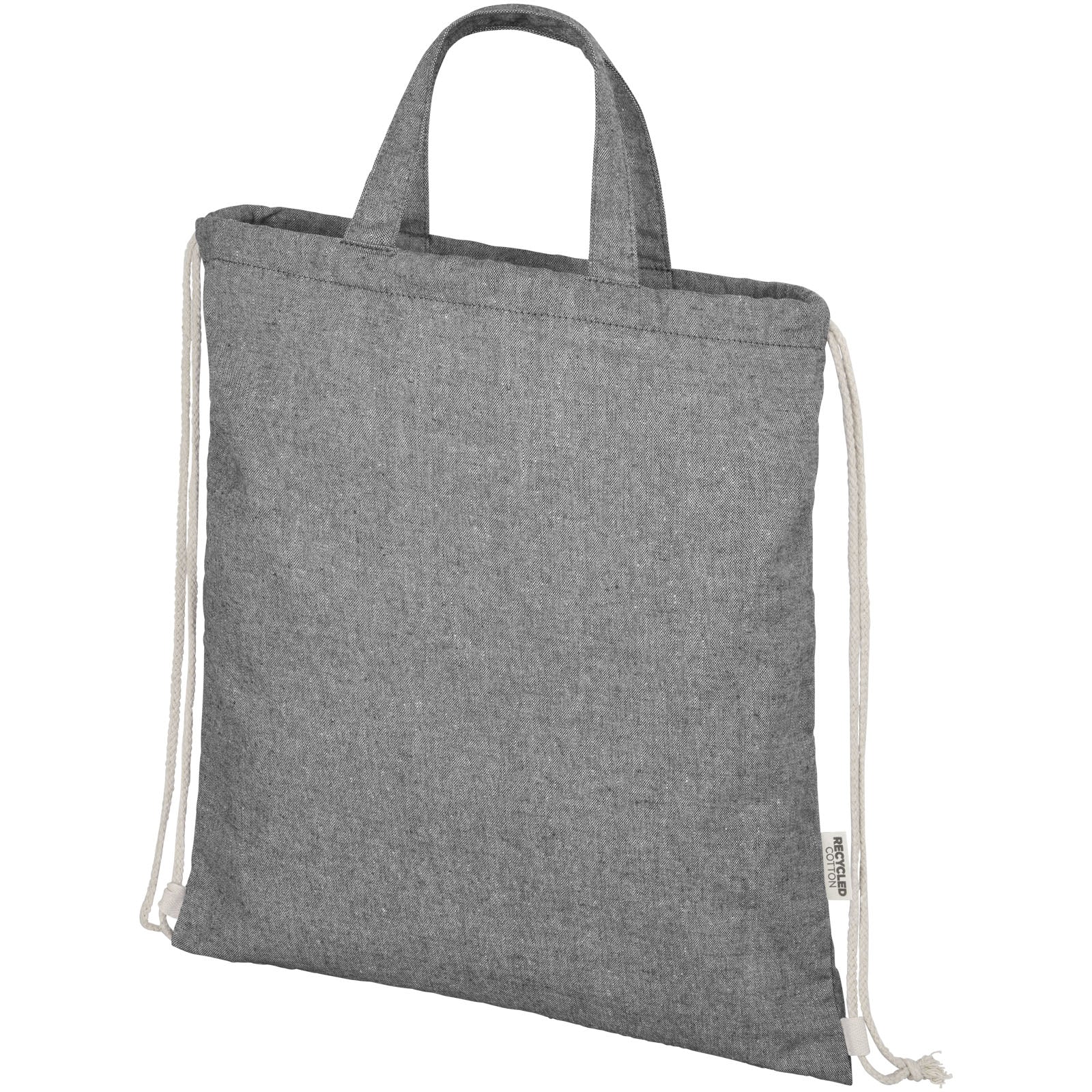 Pheebs 150 g/m² Aware™ recycelter Turnbeutel – Heather Schwarz