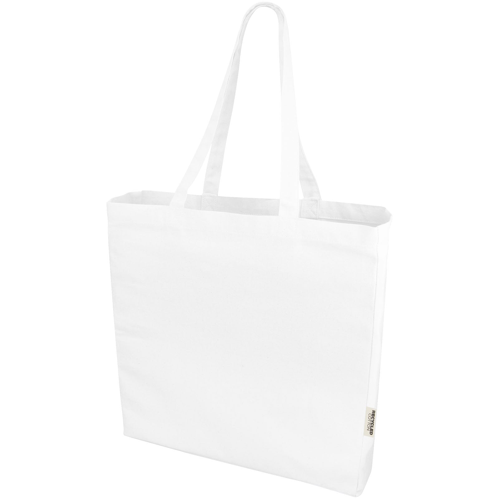 Odessa 220 g/m² GRS recycelte Baumwoll Tragetasche 13L – Weiss