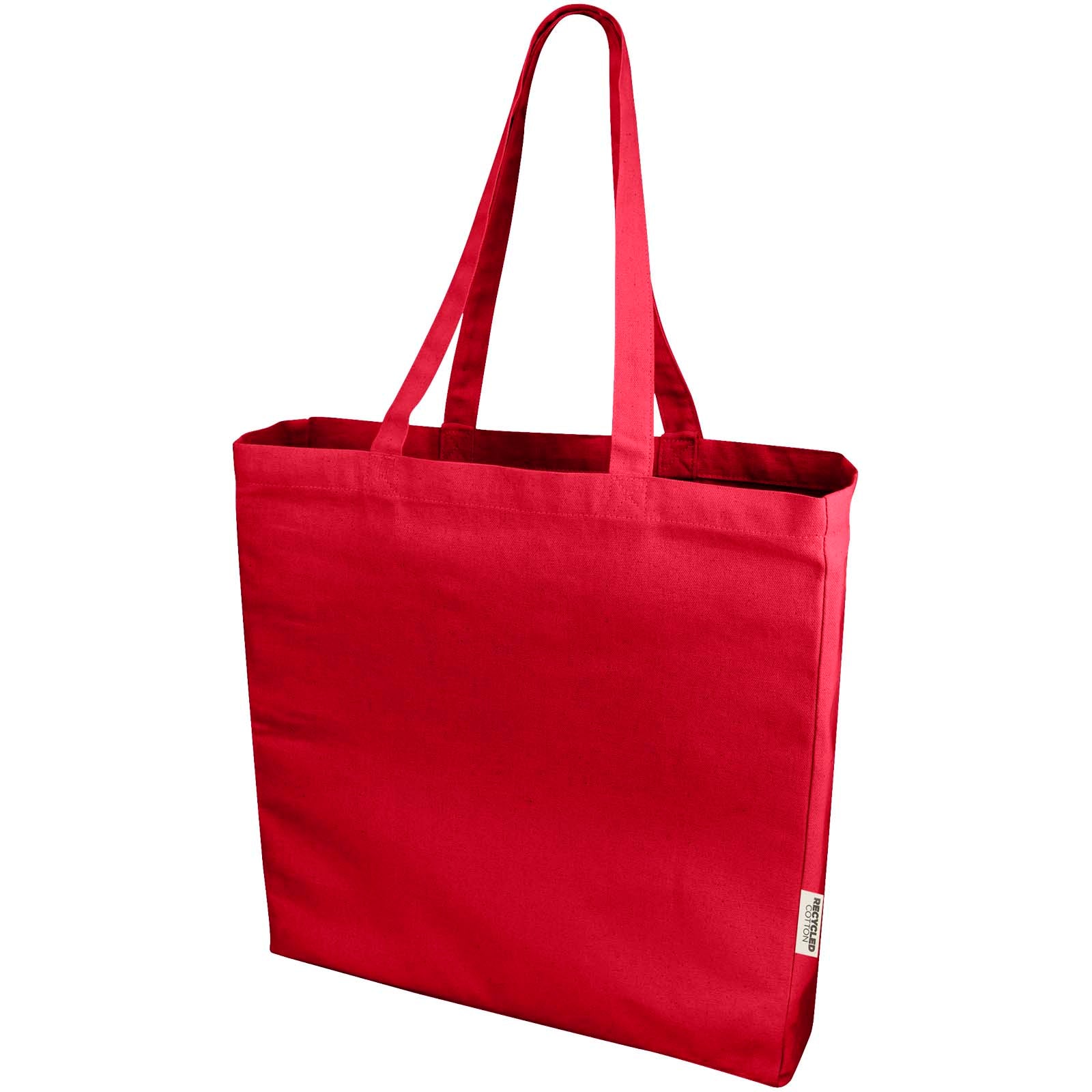 Odessa 220 g/m² GRS recycelte Baumwoll Tragetasche 13L – Rot