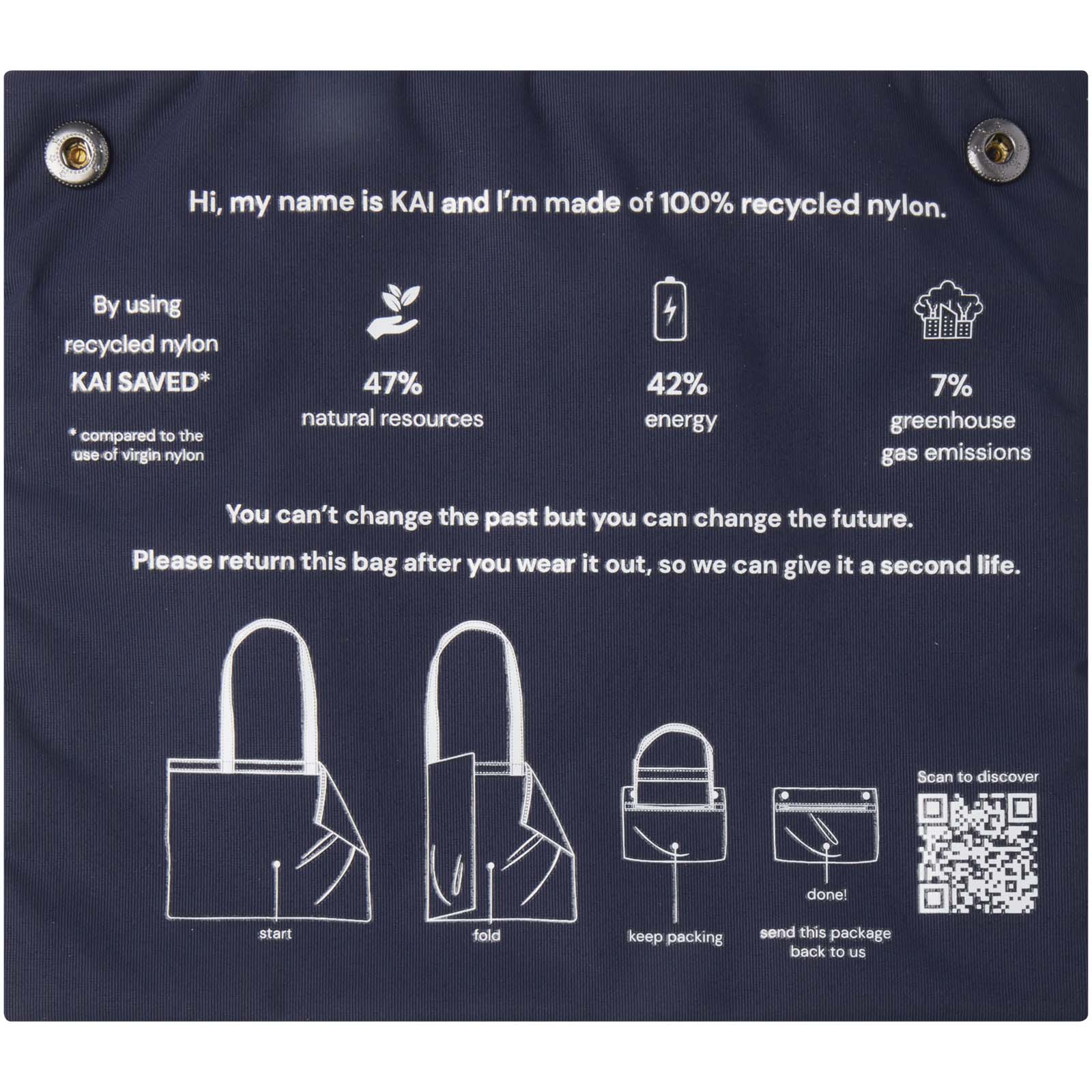 Kai GRS recycelte Circular Tragetasche