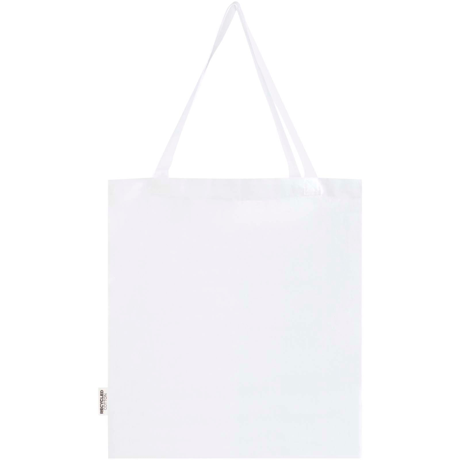 Madras 140 g/m² Baumwoll Tragetasche mit Seitenfalten aus GRS recycelter Baumwolle 12L