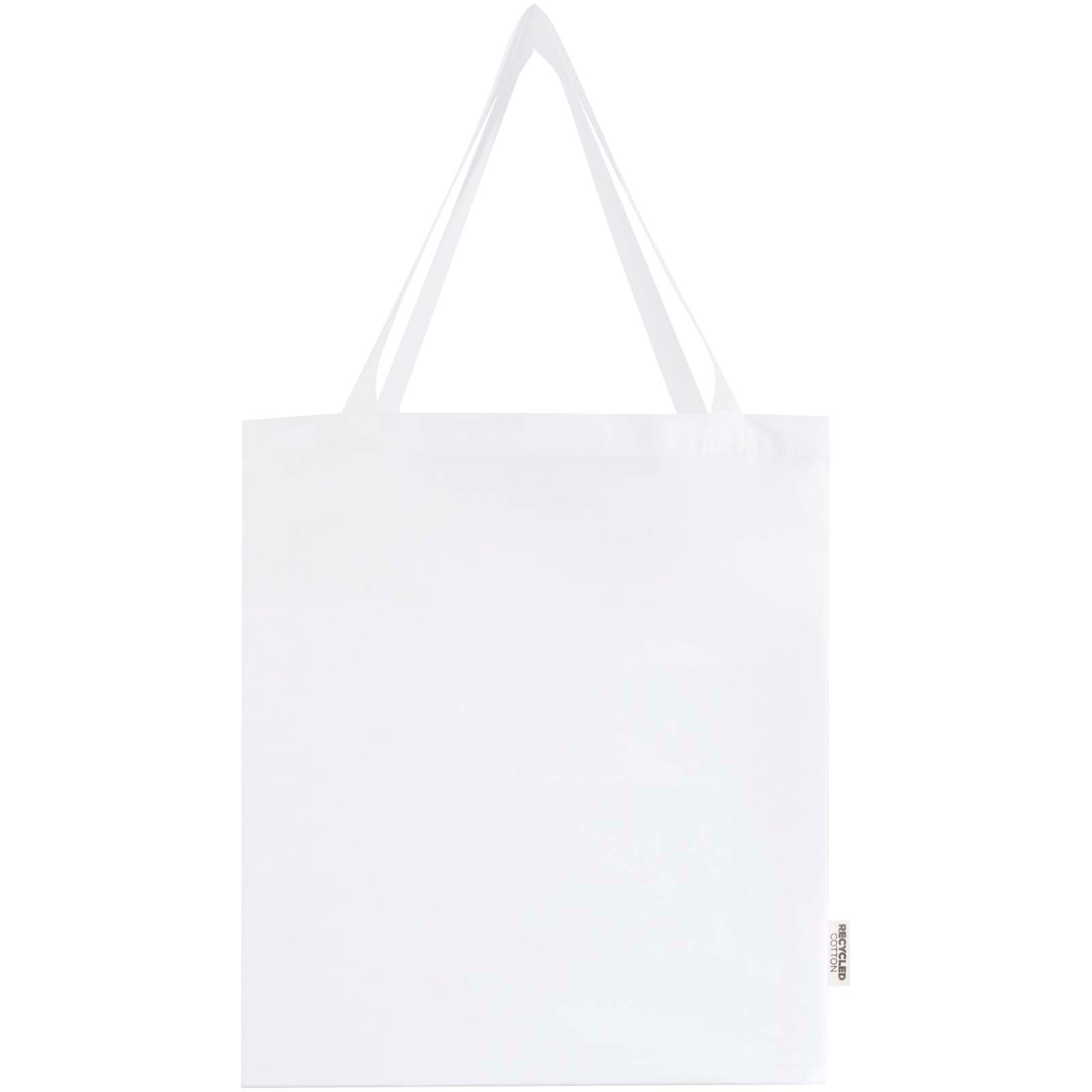 Madras 140 g/m² Baumwoll Tragetasche mit Seitenfalten aus GRS recycelter Baumwolle 12L