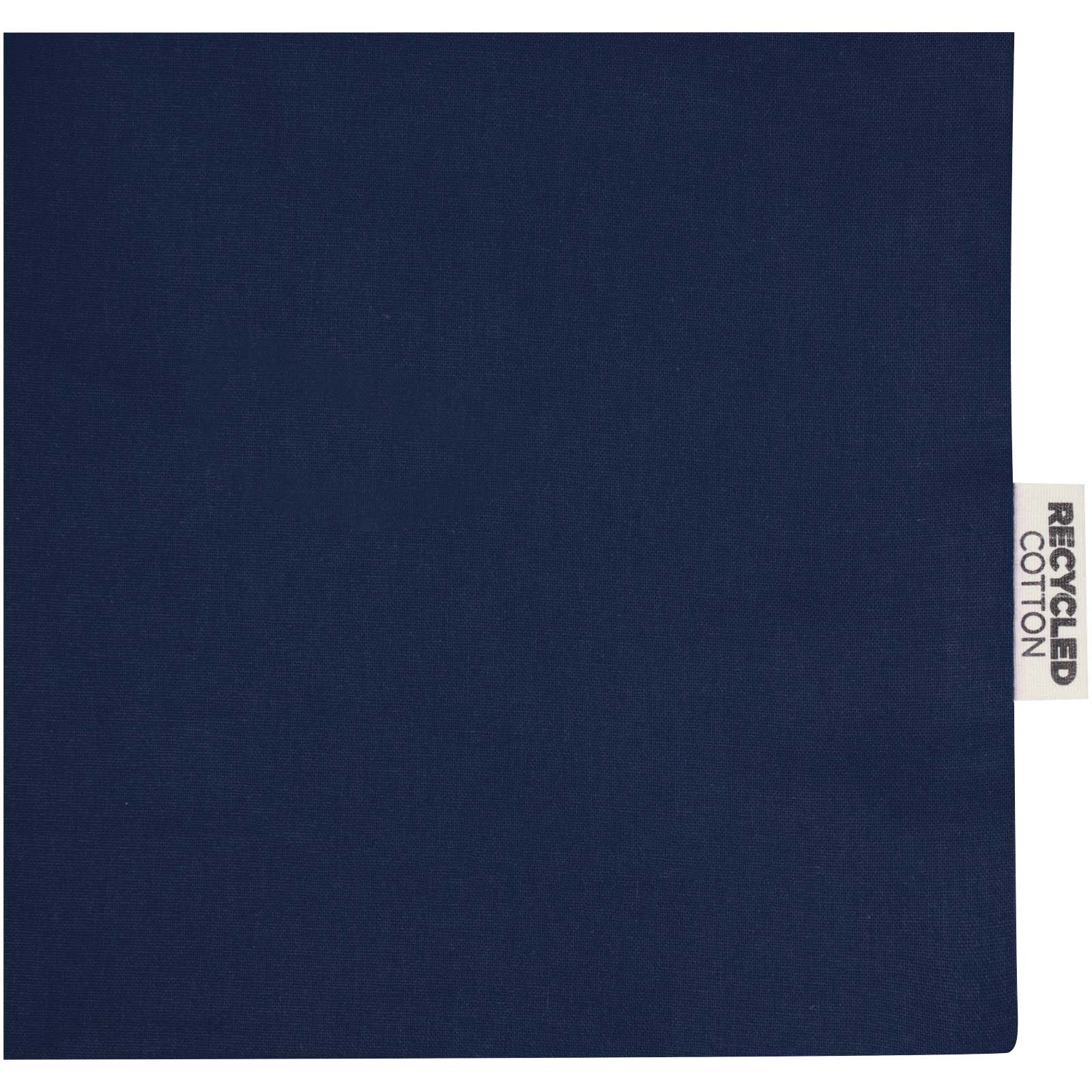 Madras 140 g/m² Baumwoll Tragetasche mit Seitenfalten aus GRS recycelter Baumwolle 12L
