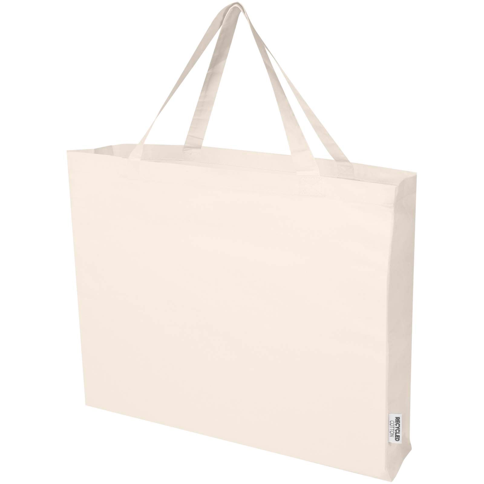Odessa 220 g/m² Baumwoll Tragetasche aus GRS recycelter Baumwolle 40L – Natur